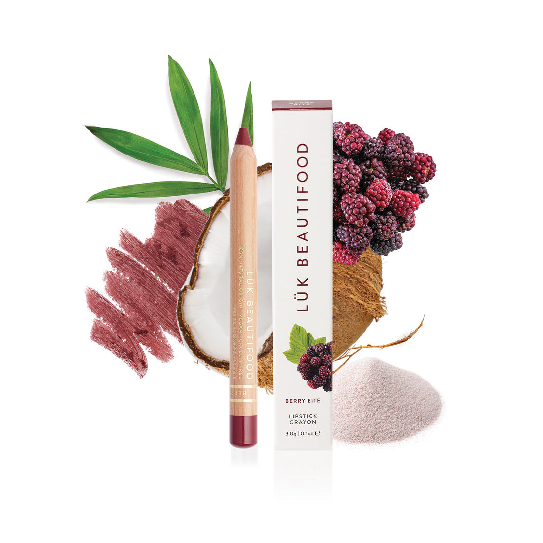 Natural Lipstick Crayon in Berry Bite - Vegan, Long-Lasting Matte Lip Color - Perfect for Everyday Wear & Special Occasions