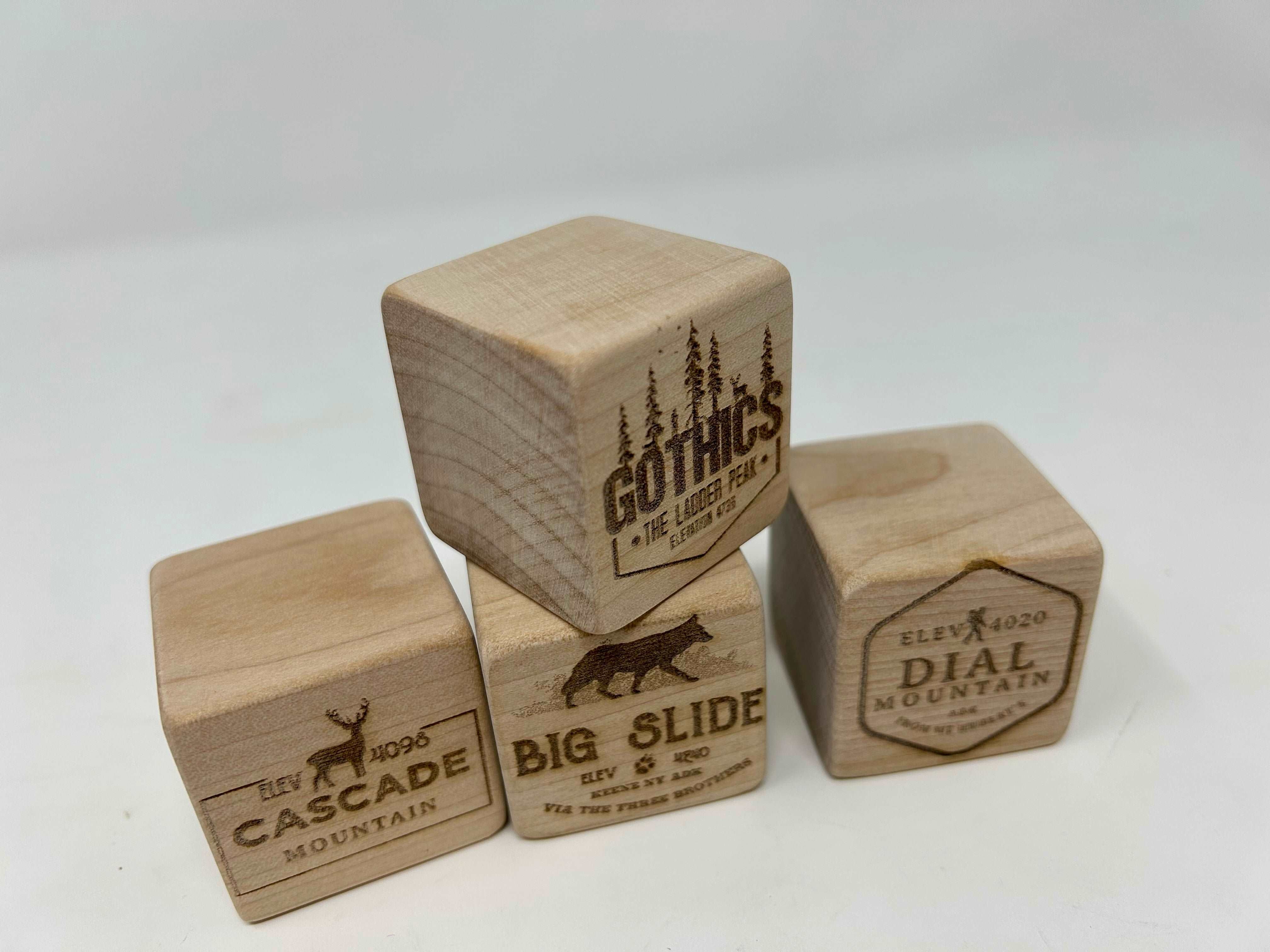 Adirondack 46 Peaks Building Blocks Trackers - Mountain Climbing Progress Tracker for Hikers & Outdoor Enthusiasts - Perfect for Adventure Journals & Wall Decor