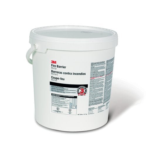 3M Fire Barrier Mortar - Fireproof Sealant for Gaps & Joints - High-Temperature Resistant Construction Material for Walls, Pipes & Ducts - Ideal for Home, Office & Industrial Fire Safety Protection
