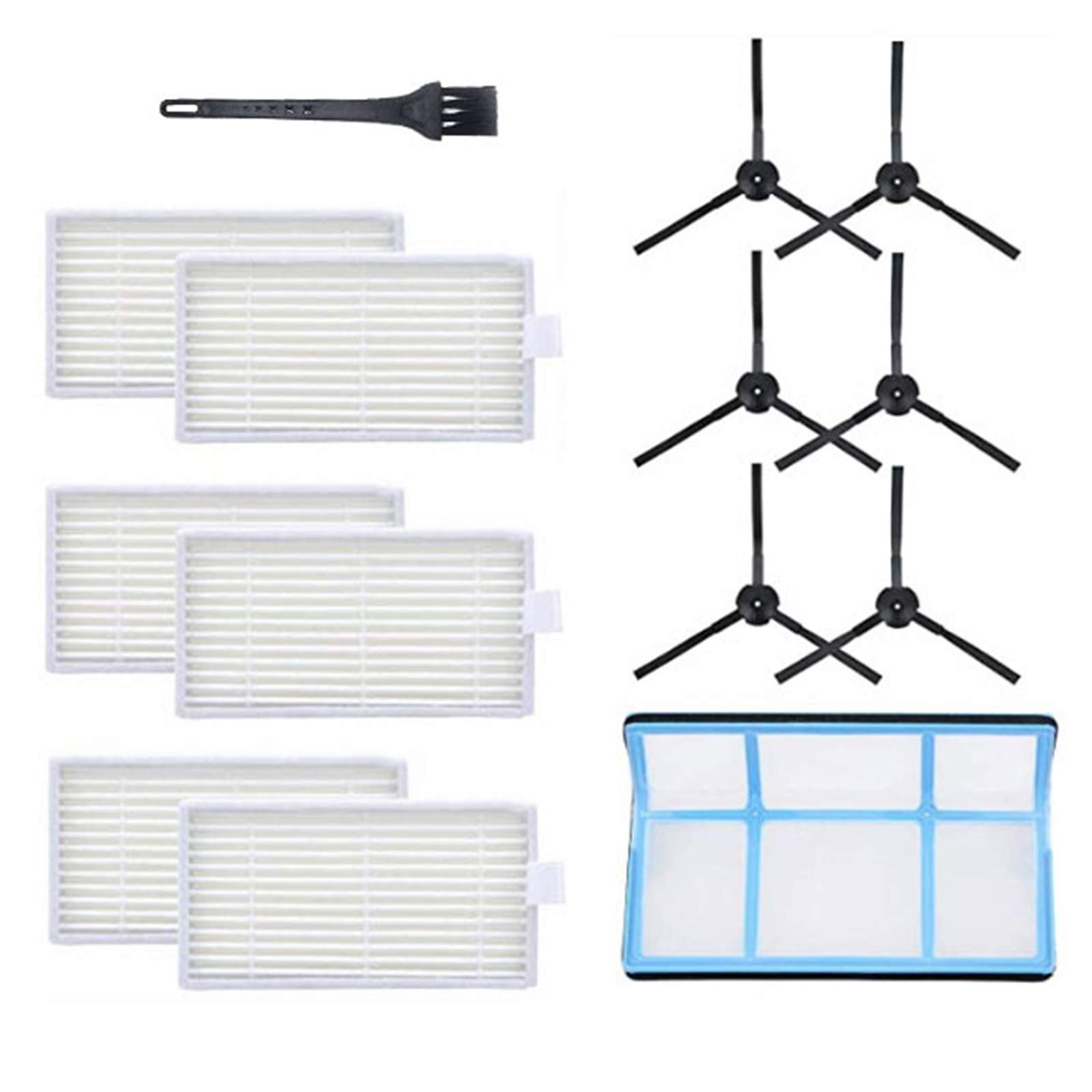 **Ueohitsct Replacement Vacuum Filters & Side Brushes Set for ILIFE V5/V5S Robot Vacuum Cleaner - Compatible with Pet Hair, Dust, Hardwood Floors & Carpets**