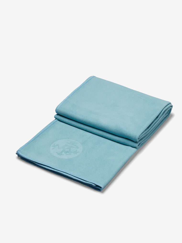 Manduka eQua Yoga Mat Towel - Non-Slip, Absorbent & Eco-Friendly for Hot Yoga, Bikram & Pilates - Perfect for Home, Studio & Travel Workouts