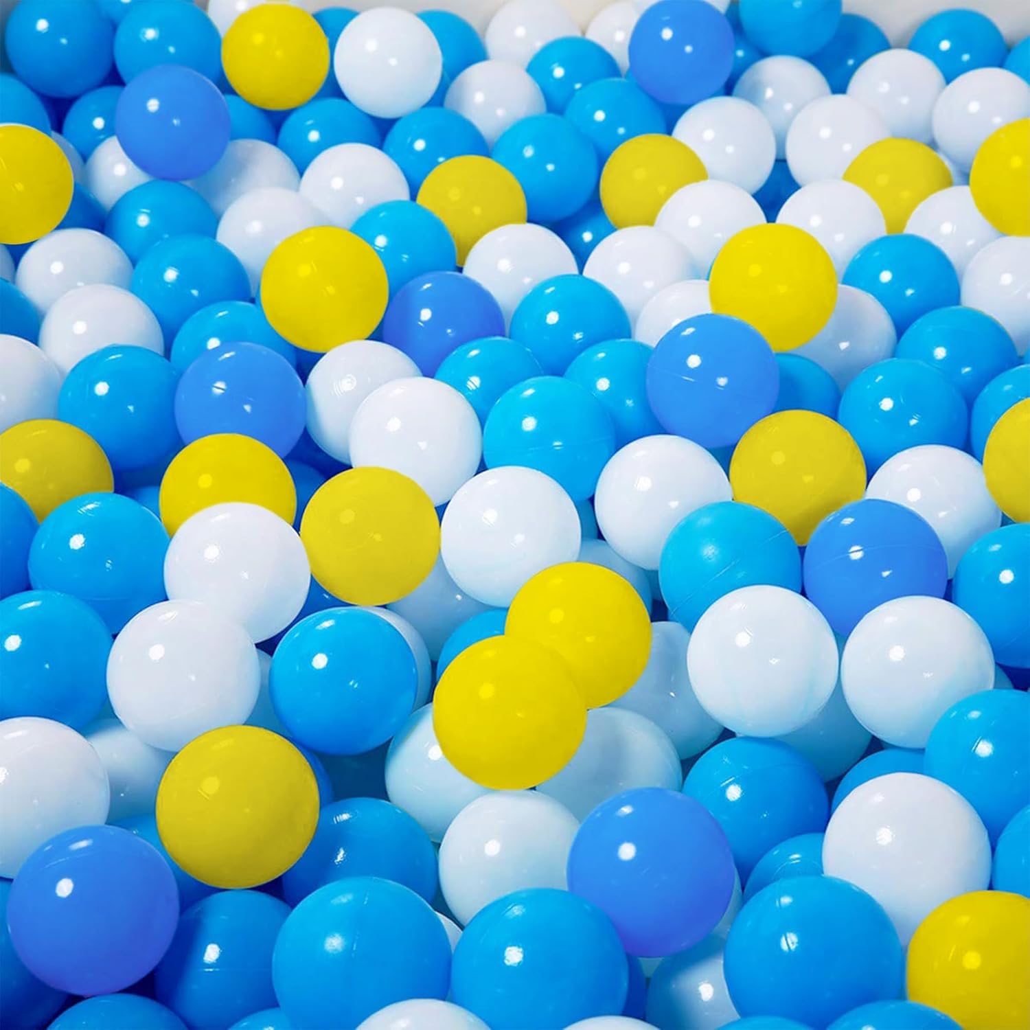 YUFER 1000-Pack Soft BPA-Free Crush Proof Ball Pit Balls for Toddlers 1-3 Years - 2.2 Inch Non-Toxic Play Balls for Kids Pools, Play Tents & Indoor/Outdoor Play Areas - Perfect for Sensory Play, Birthday Parties & Daycare Activities