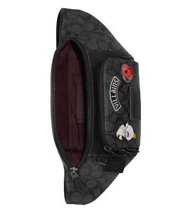 Coach Disney x Coach Track Belt Bag with Patches - Stylish Crossbody Fanny Pack for Women, Men - Perfect for Travel, Concerts & Everyday Use