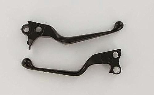 Matte Black Wide Blade Lever Set for Harley Street Bob FXDB (1996-2014) - Upgrade Your Motorcycle Controls for Better Grip and Style