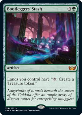 Magic: the Gathering - Bootleggers' Stash (134) Foil Card - Streets of New Capenna Expansion - Collectible Trading Card Game for MTG Players - Perfect for Deck Building and Competitive Play