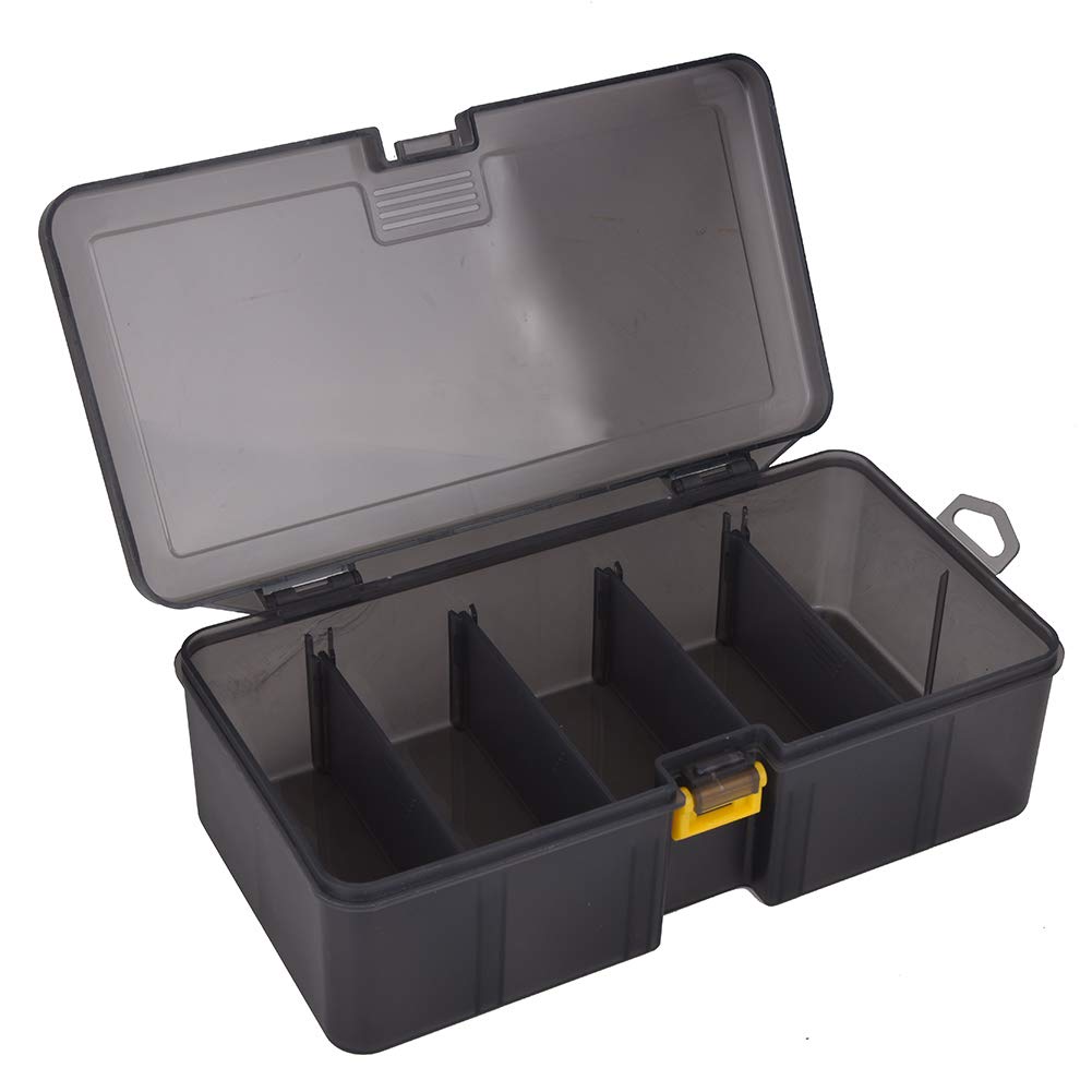 Alvinlite Double Layer Plastic Fishing Tackle Box - Waterproof Bait & Lure Storage Organizer with Compartments for Fishing Gear Accessories - Perfect for Freshwater & Saltwater Fishing Trips