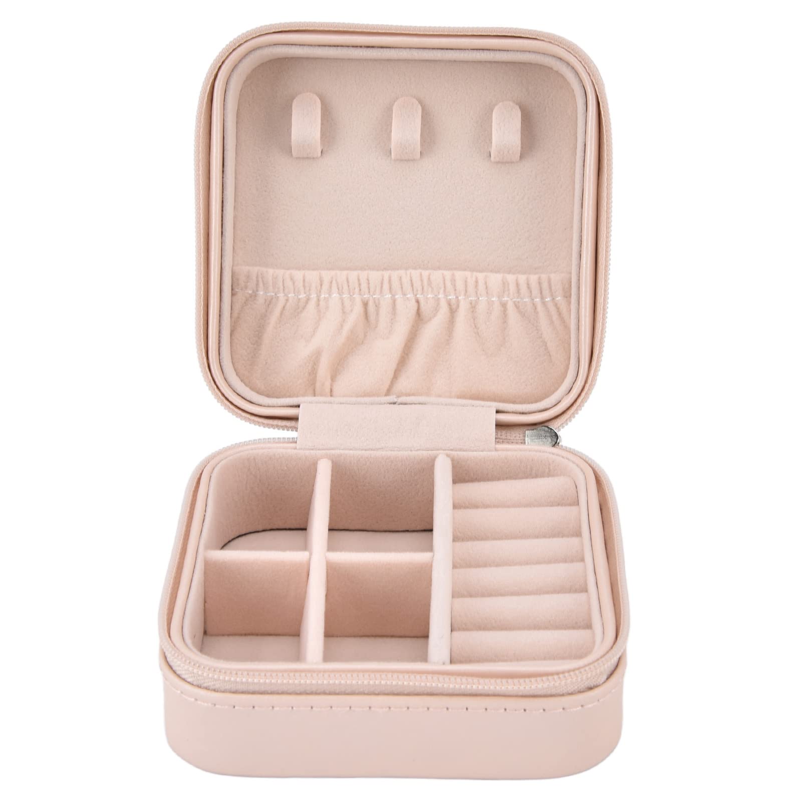 Premium Leather Jewelry Box - Large Capacity Travel Jewelry Organizer for Earrings, Necklaces & Rings | Perfect for Home Storage, Travel & Gifting