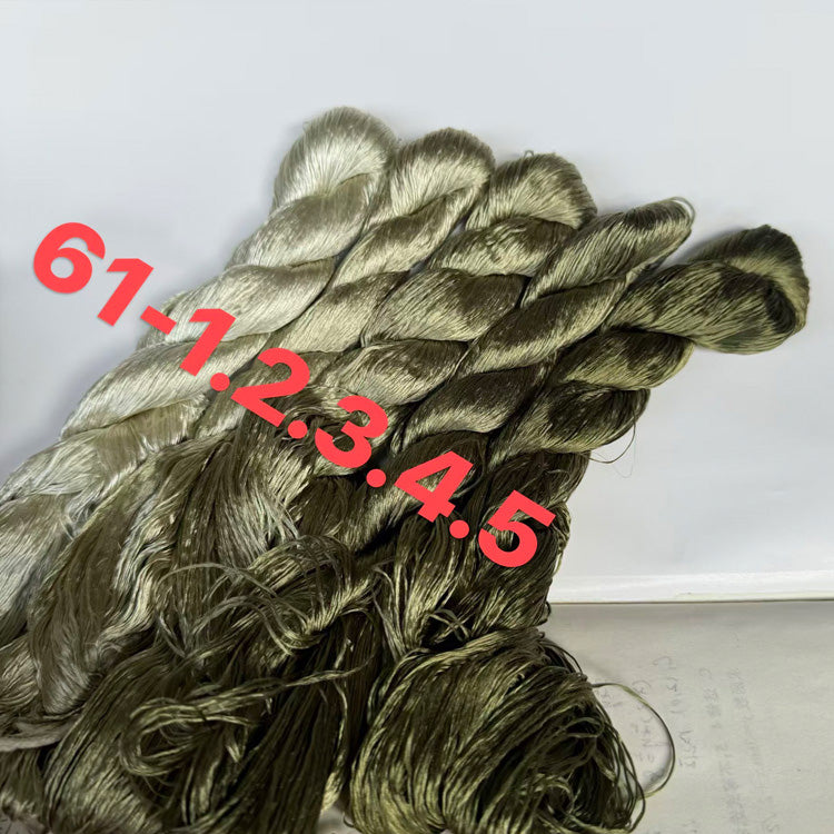 400m Pure Mulberry Silk Thread for Embroidery - Untwisted Monofilament (Set of 61) - Perfect for Hand Embroidery, Sewing, and DIY Craft Projects