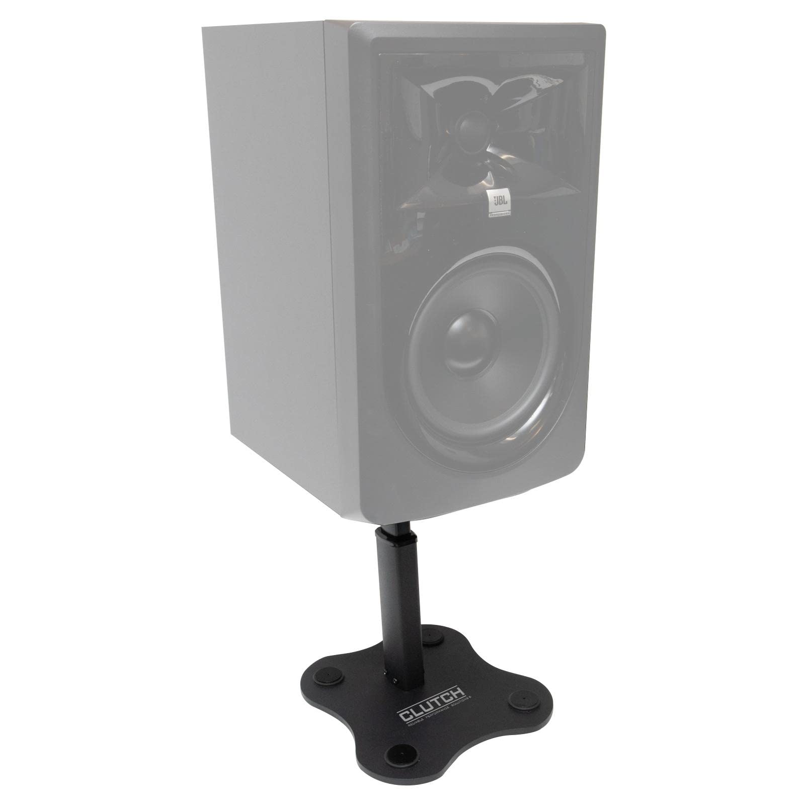Adjustable Studio Monitor Speaker Stands for Desktop - Pair of Green Height-Adjustable Clutch Pack - Perfect for Home Studios, Gaming Setups & Music Production