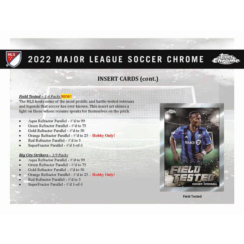 2022 Topps MLS Chrome Hobby Box - 18 Packs (4 Cards Each) with 1 Guaranteed Autograph - Collectible Soccer Trading Cards for Fans & Investors - Perfect for Card Collecting, Gifts, and Sports Memorabilia Displays