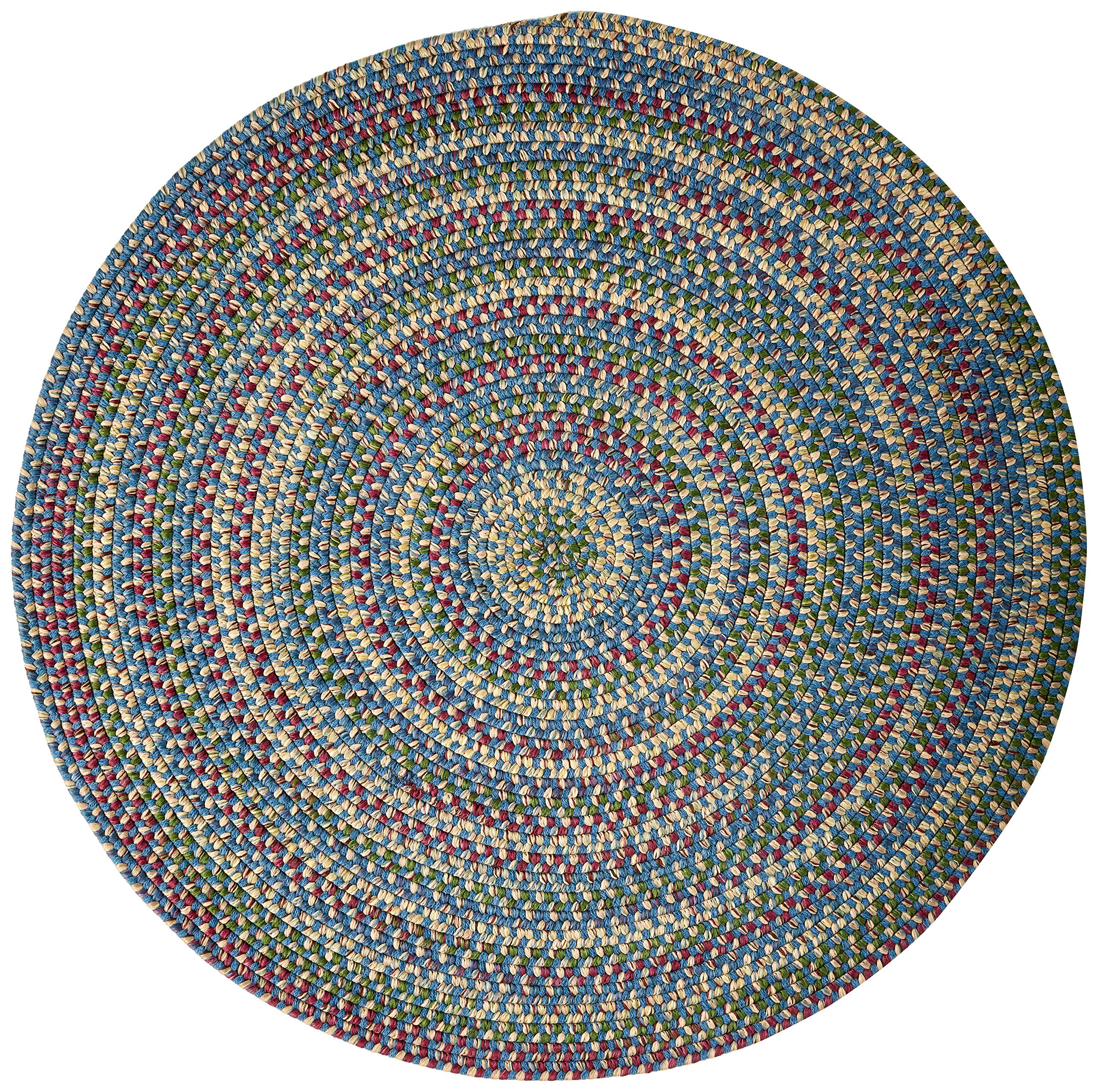 Twilight Round Area Rug 12x12 Feet Federal Blue - Soft Non-Slip Living Room Rug for Bedroom, Nursery, and Home Decor