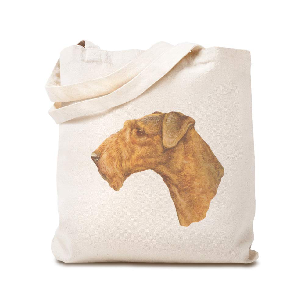 Custom Vintage Irish Terrier Canvas Tote Bag - Eco-Friendly Reusable Shopping & Beach Bag for Women - Perfect for Groceries, Picnics & Summer Outings