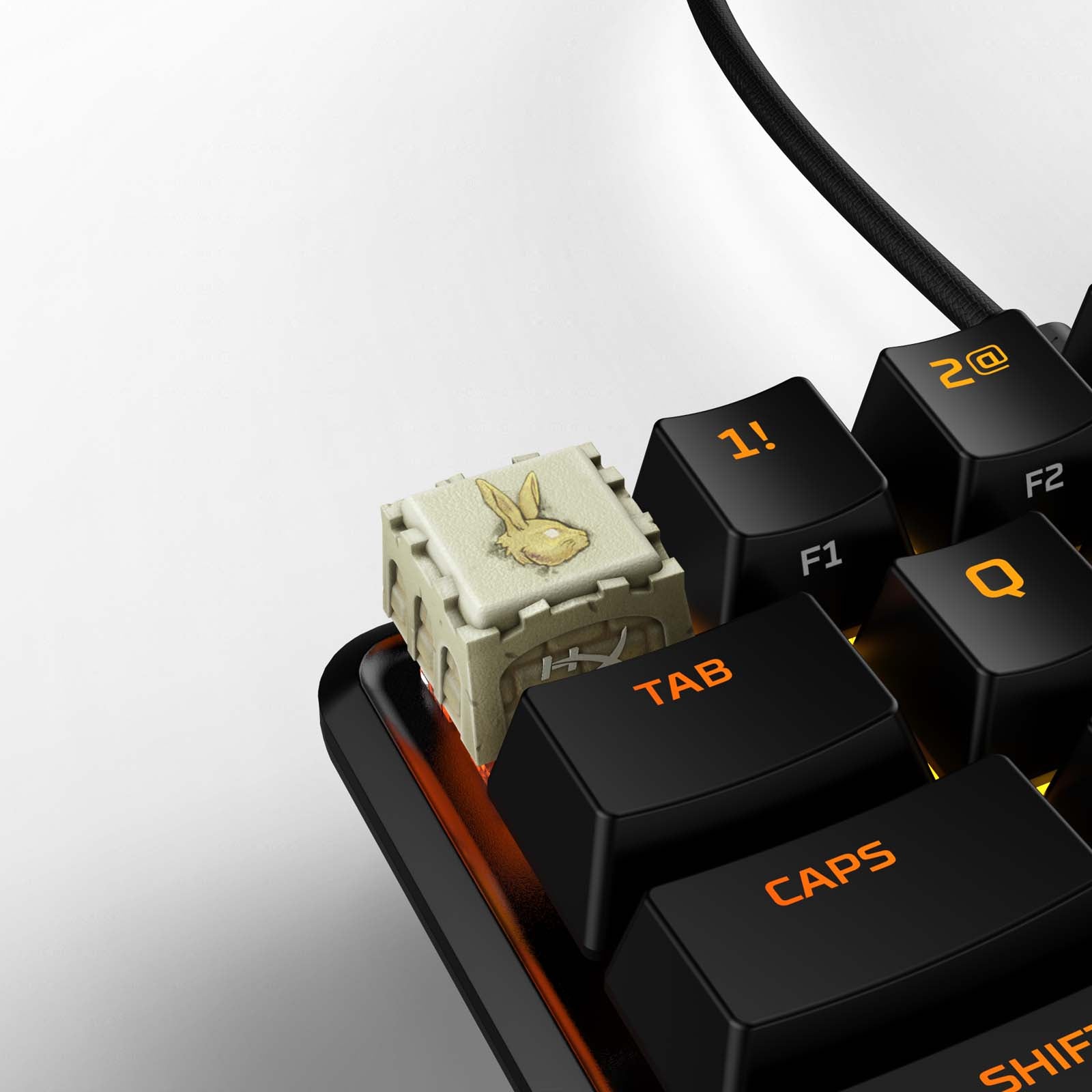 HX3D Custom Guild Wars 2 Themed Mechanical Keyboard Keycap - Springer Character Design for Gaming Enthusiasts | Perfect for PC Gaming Setups and Collector Displays