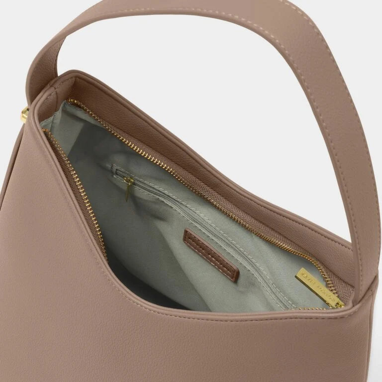 Katie Loxton Camille Shoulder Bag - Premium Leather Crossbody Purse for Women in Mocha Brown | Perfect for Work, Travel & Everyday Use
