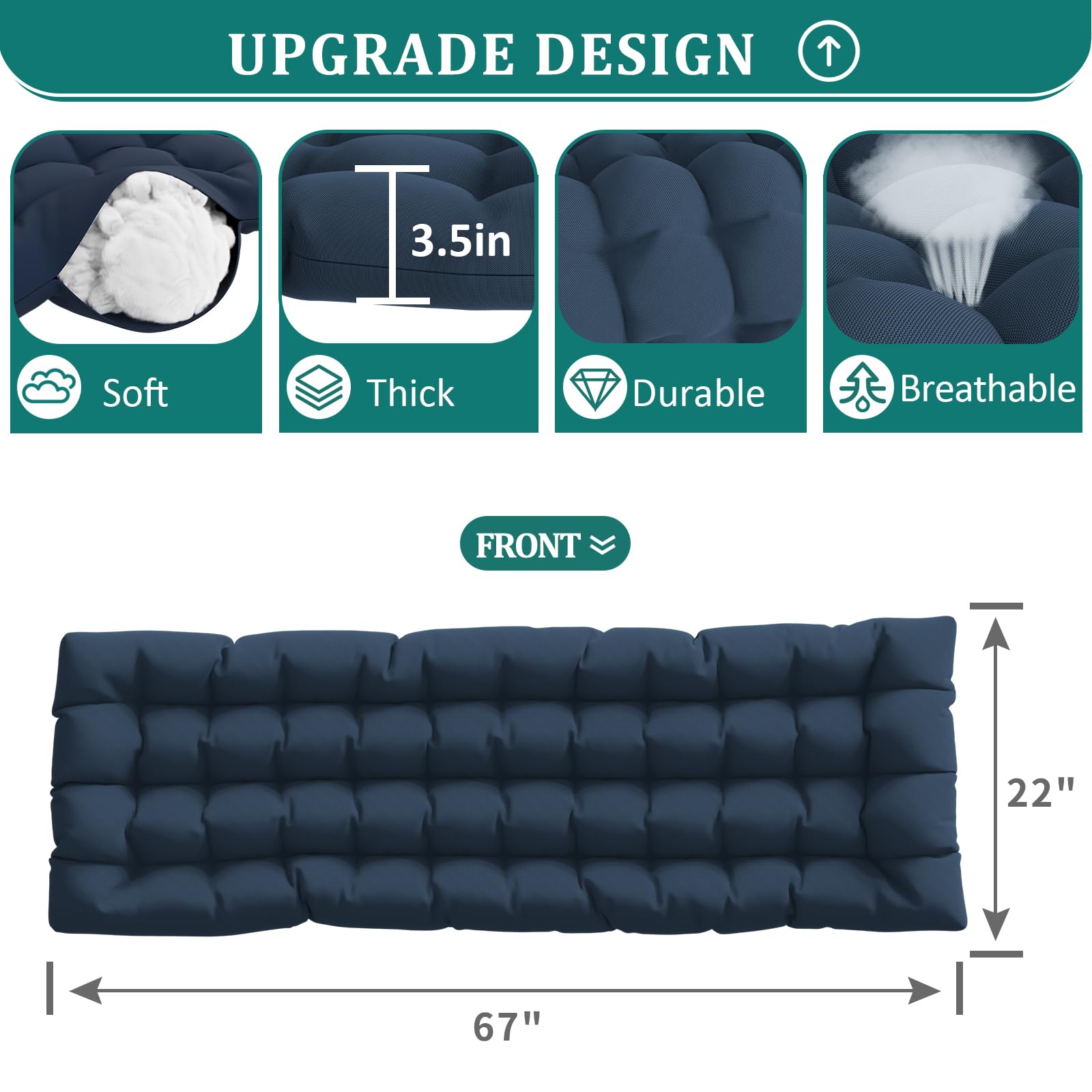 UDPATIO Oversized Zero Gravity Chair 29In XL Patio Reclining Chair with Cushion - Heavy Duty 500LB Capacity Outdoor Folding Adjustable Recliner with Cup Holder, Foot Rest & Padded Headrest - Perfect for Backyard, Poolside, Beach and Camping Relaxation