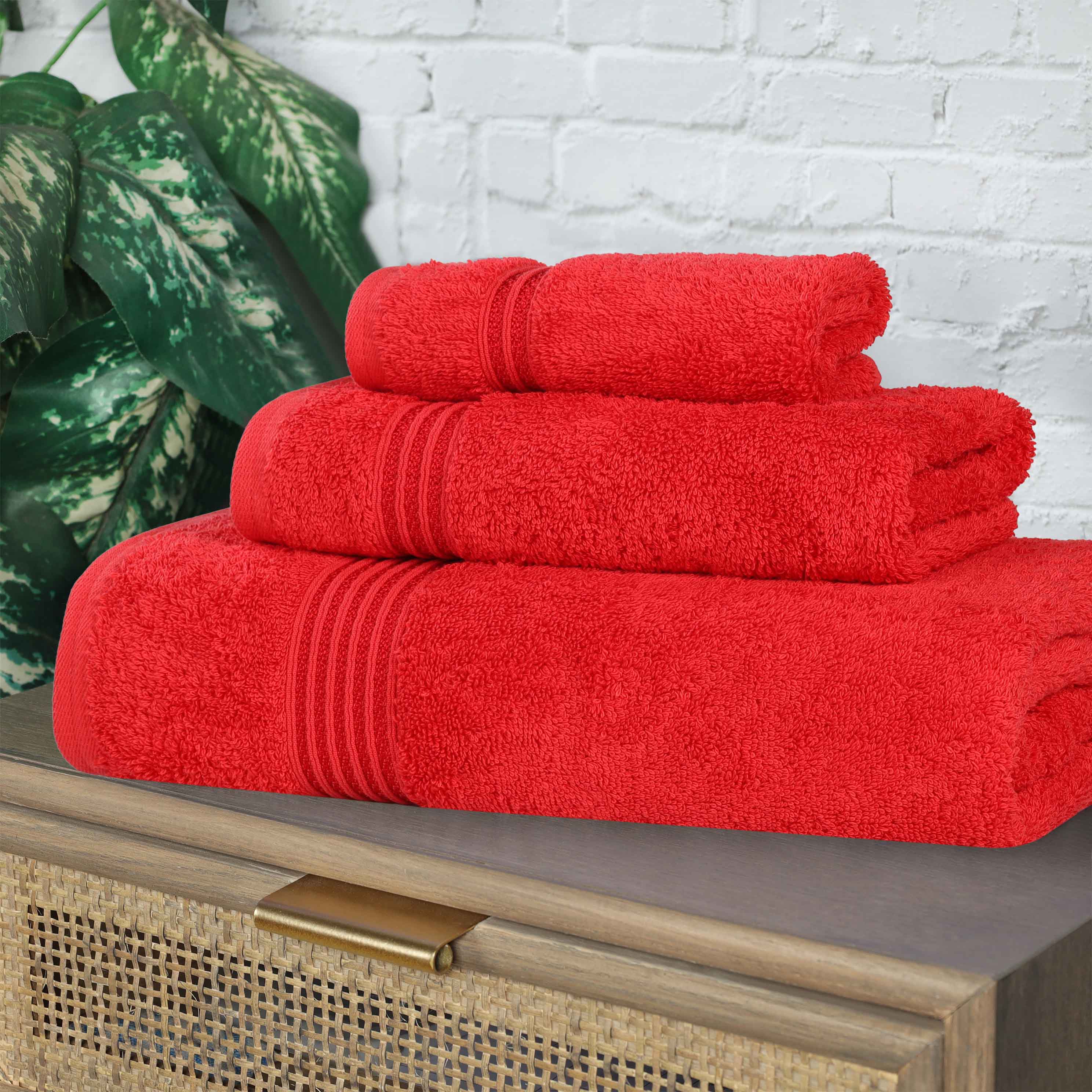 Premium Egyptian Cotton 3-Piece Towel Set - Ultra Soft, Highly Absorbent Bath Towels for Spa, Bathroom & Luxury Home Use