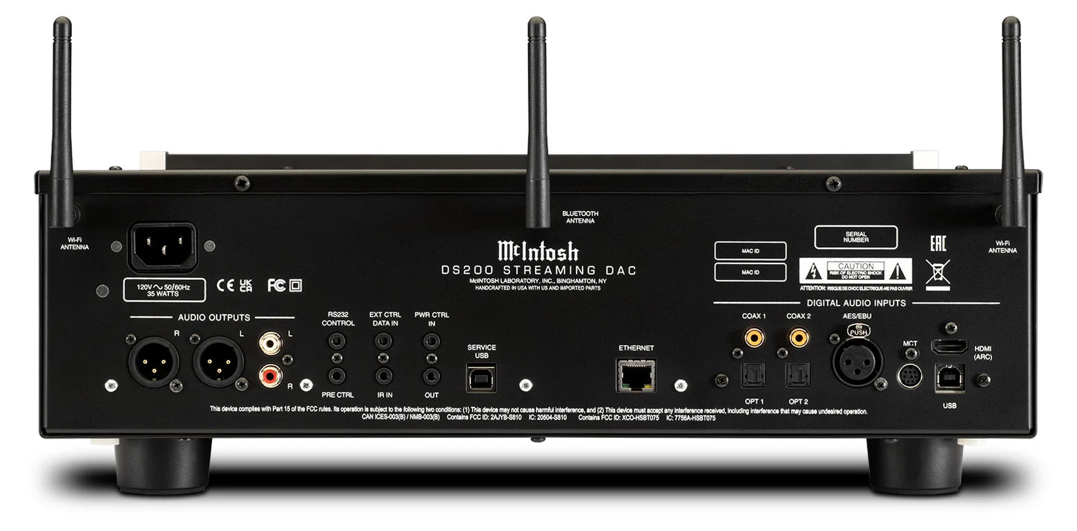 McIntosh DS200 High-Resolution Streaming DAC - Premium Digital-to-Analog Converter for Audiophiles - Perfect for Home Theater & Music Listening Systems