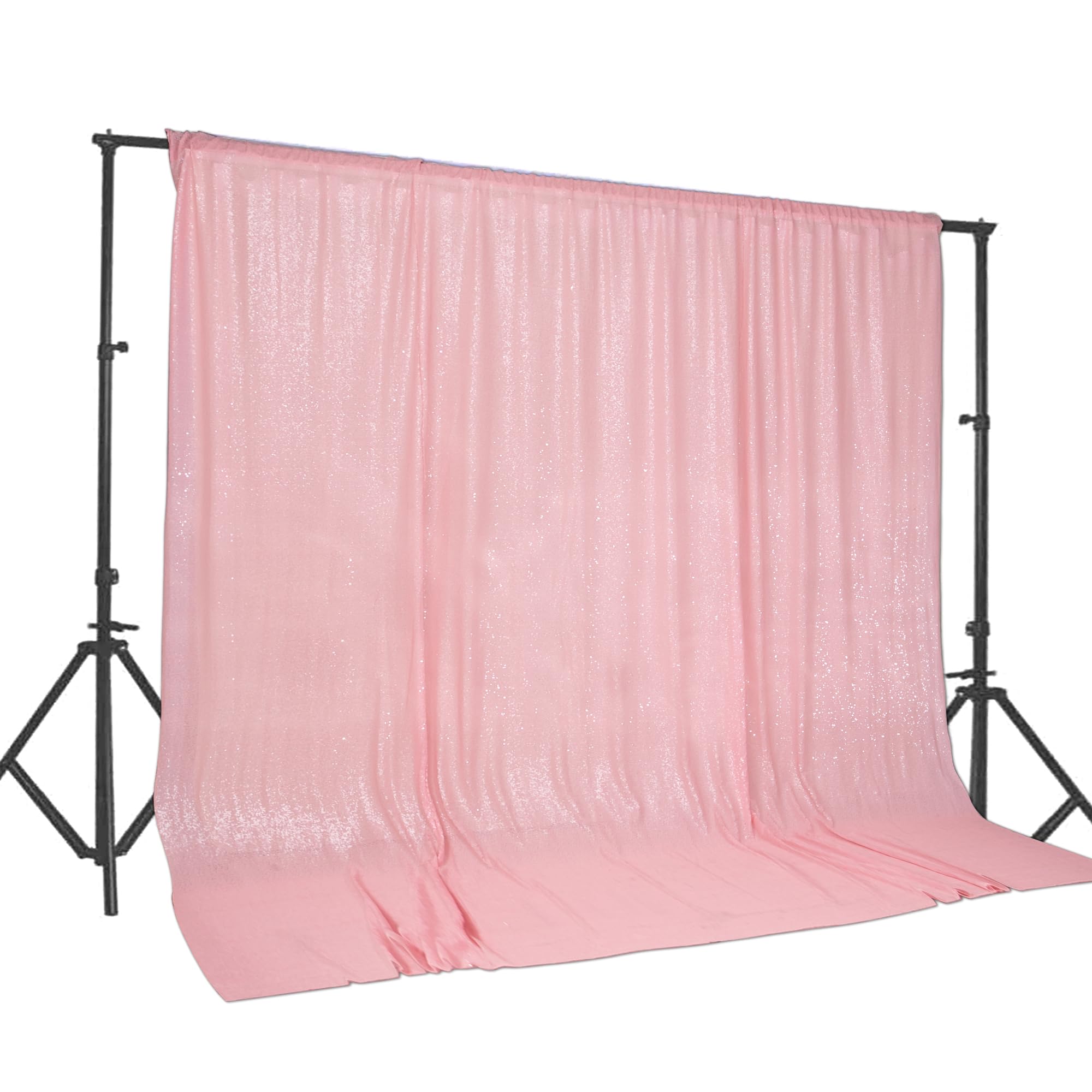 Pink Sequin Backdrop 20FT x 10FT - Sparkly Wedding Party Decor for Events, Birthday, Bridal Shower & Photo Booth Background | Perfect for Indoor/Outdoor Celebrations