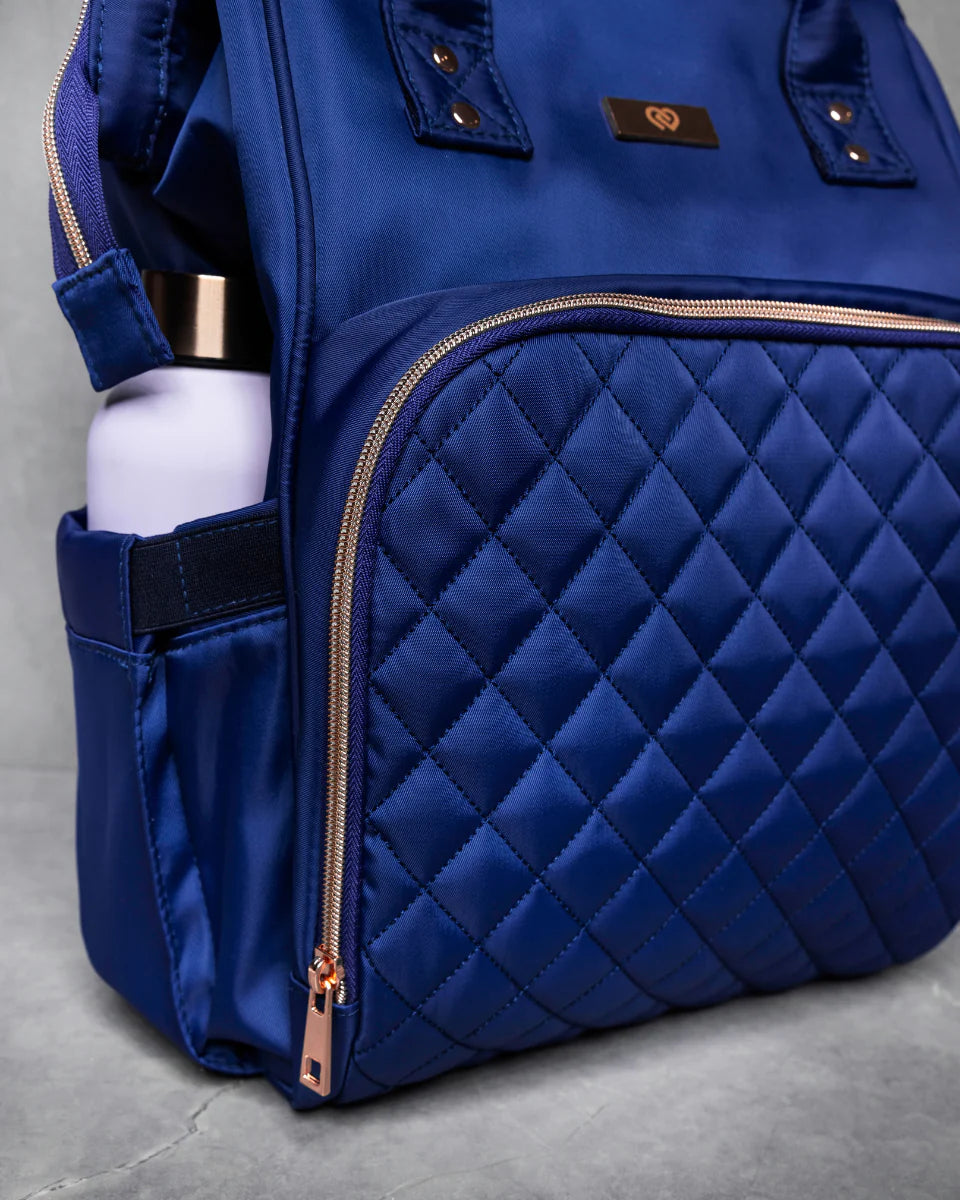 Premium Pro Bag 2.0 - Durable Navy Blue Backpack for Work, Travel & Gym | Water-Resistant Laptop Bag with USB Charging Port | Ideal for Commuters, Students & Professionals