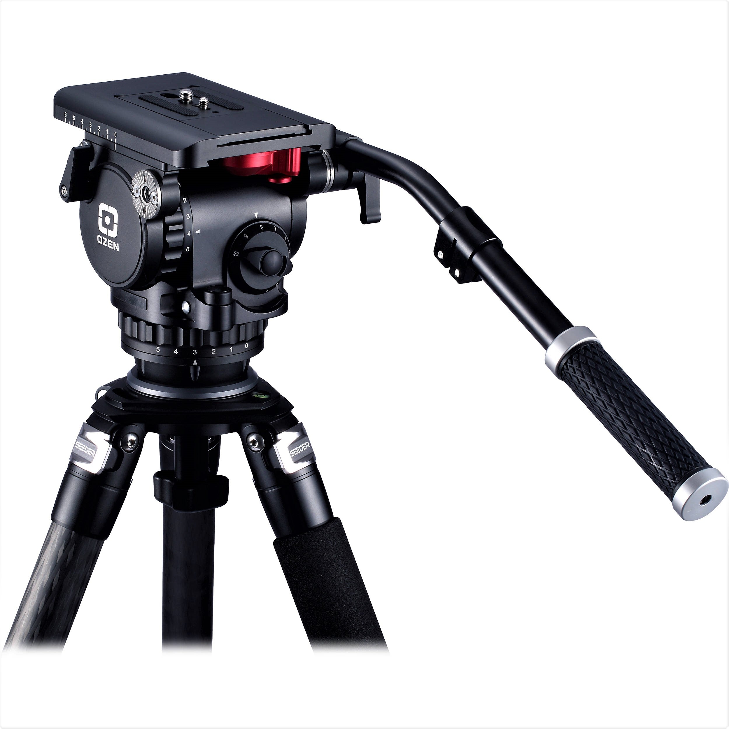 OZEN AGILE 8 E Z LOAD Fluid Head Tripod - Professional Video Camera Tripod Head with Smooth Pan & Tilt for DSLR, Camcorder, Mirrorless Cameras - Perfect for Vlogging, Live Streaming, and Film Production