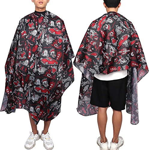 Waterproof Barber Cape - Smooth Fabric Hair Cutting Cape for Salon & Home Use | Comfortable & Durable Hairdressing Cape for Stylists & Barbers | Perfect for Haircuts, Styling & Salon Treatments