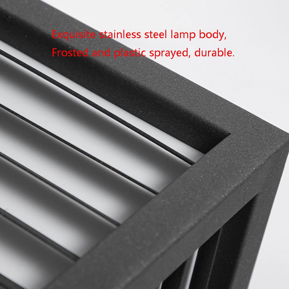 Waterproof Modern Outdoor Post Lights - Square Patio Pillar Lights for Deck, Villa & Garden - Durable Electric Wall Lamp for Household & Doorpost Lighting - Perfect for Backyard, Pathway & Landscape Illumination