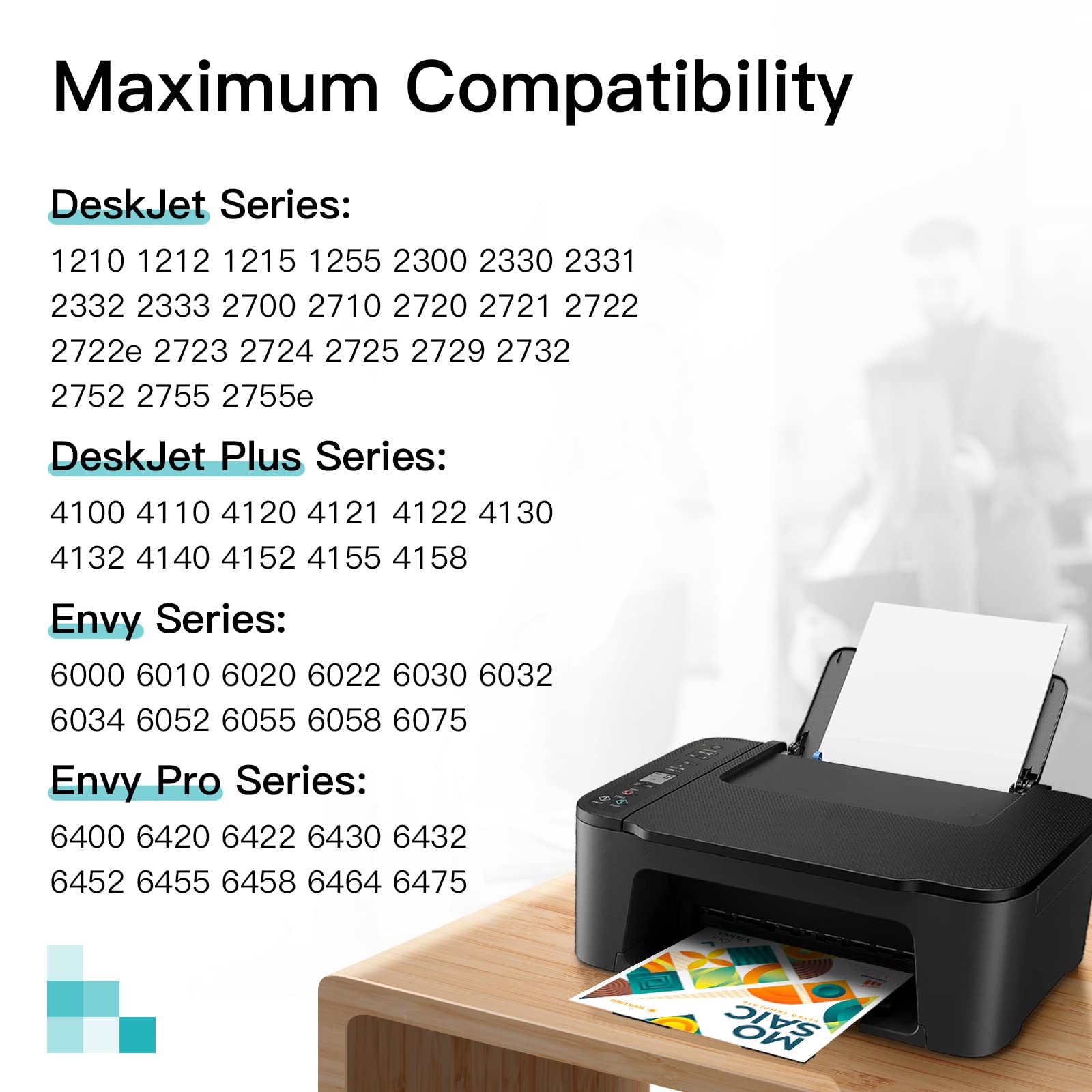 HP 67XL High Yield Ink Cartridges Black & Color Combo Pack - Compatible with HP Envy 6000, 6055, 6052, Pro 6400, 6452, 6455 & DeskJet 2700, 4100, 4155, 2755, 2752, 1255 Printers - Perfect for Home Office Printing & School Projects