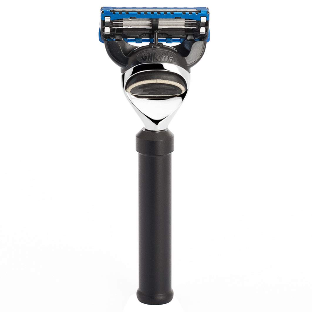 MÜHLE TRAVEL Black Anodized Aluminum 5-Blade Safety Razor - Compact & Durable Shaving Kit for Men, Perfect for Travel, Camping & Business Trips - Smooth Shave Anytime, Anywhere