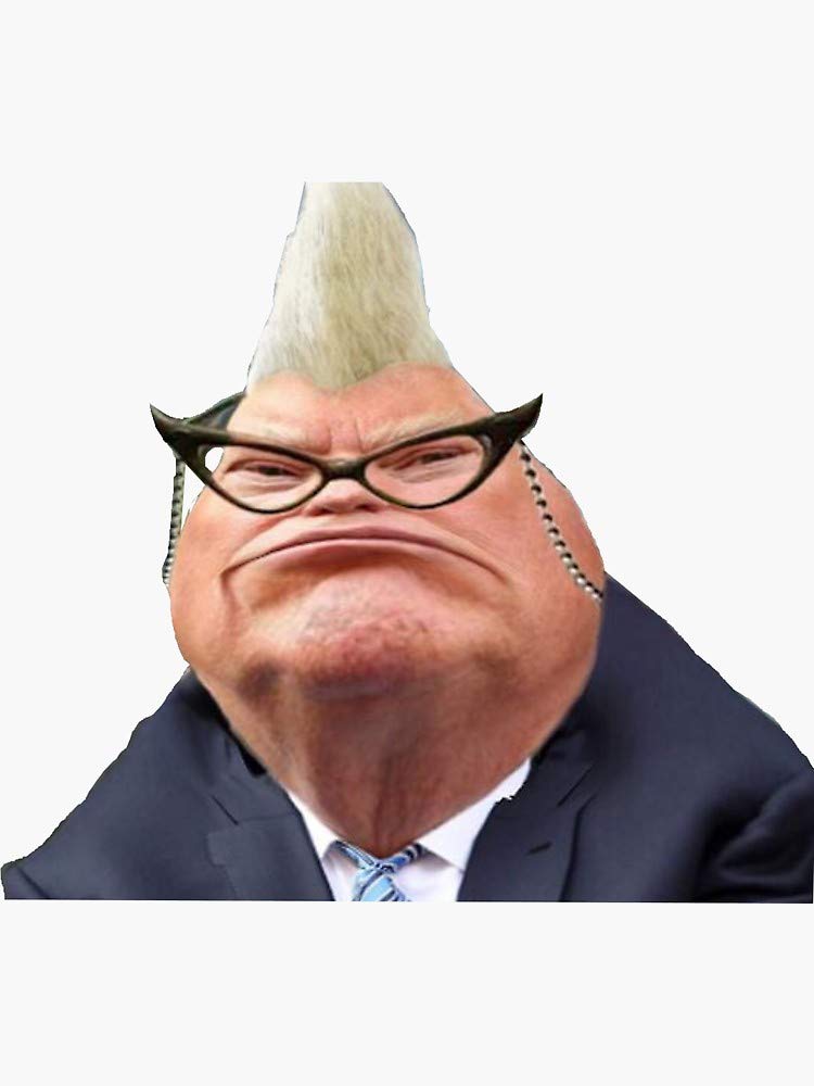 Donald Trump as Roz from Monsters Inc 2016 - Funny Political Sticker - Bumper Decal for Cars, Windows, Trucks - Perfect for Satirical Political Humor and Pop Culture Fans
