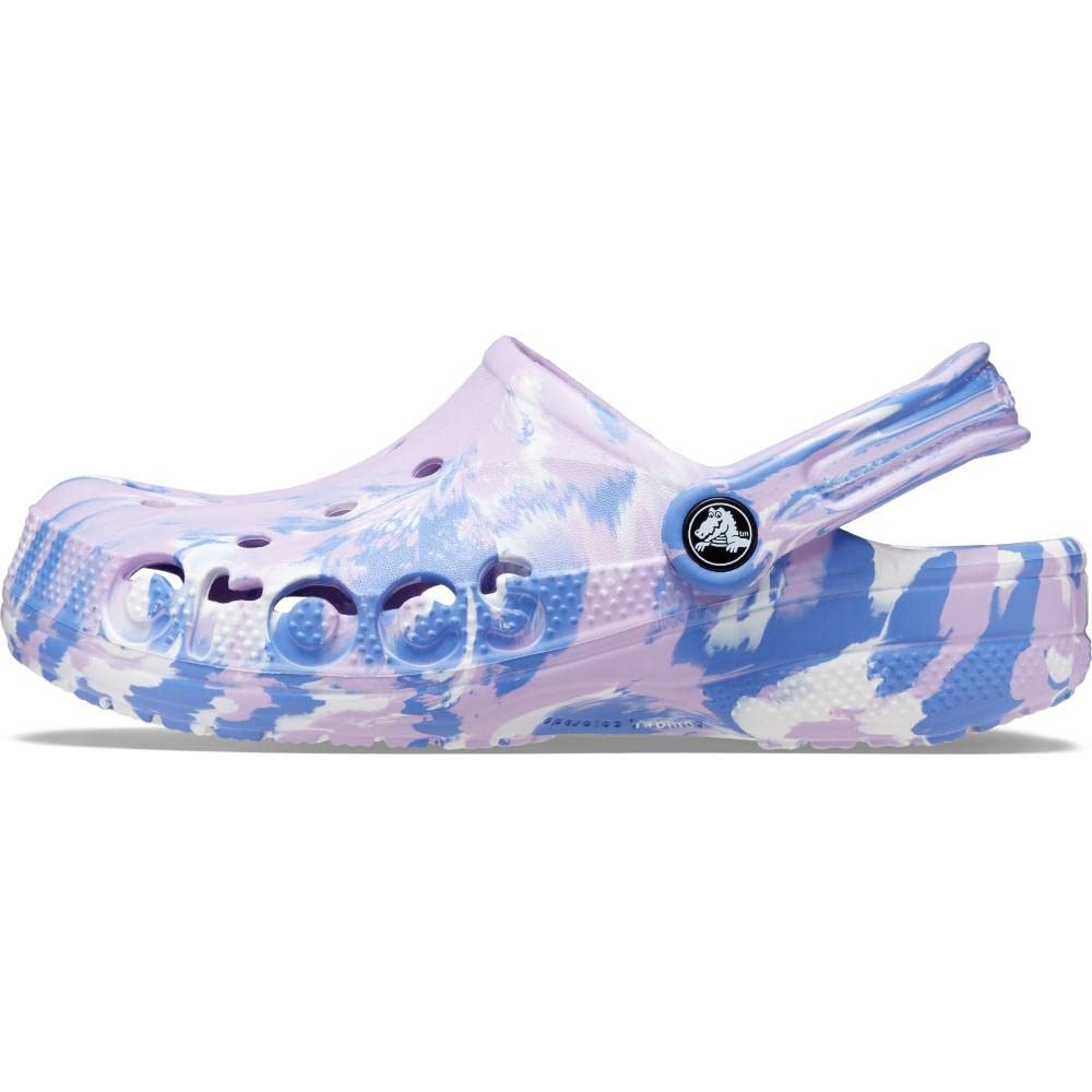 Crocs Unisex Baya Marbled Clogs for Men & Women - Comfortable Slip-On Shoes for Casual Wear, Gardening, Beach & Indoor Use