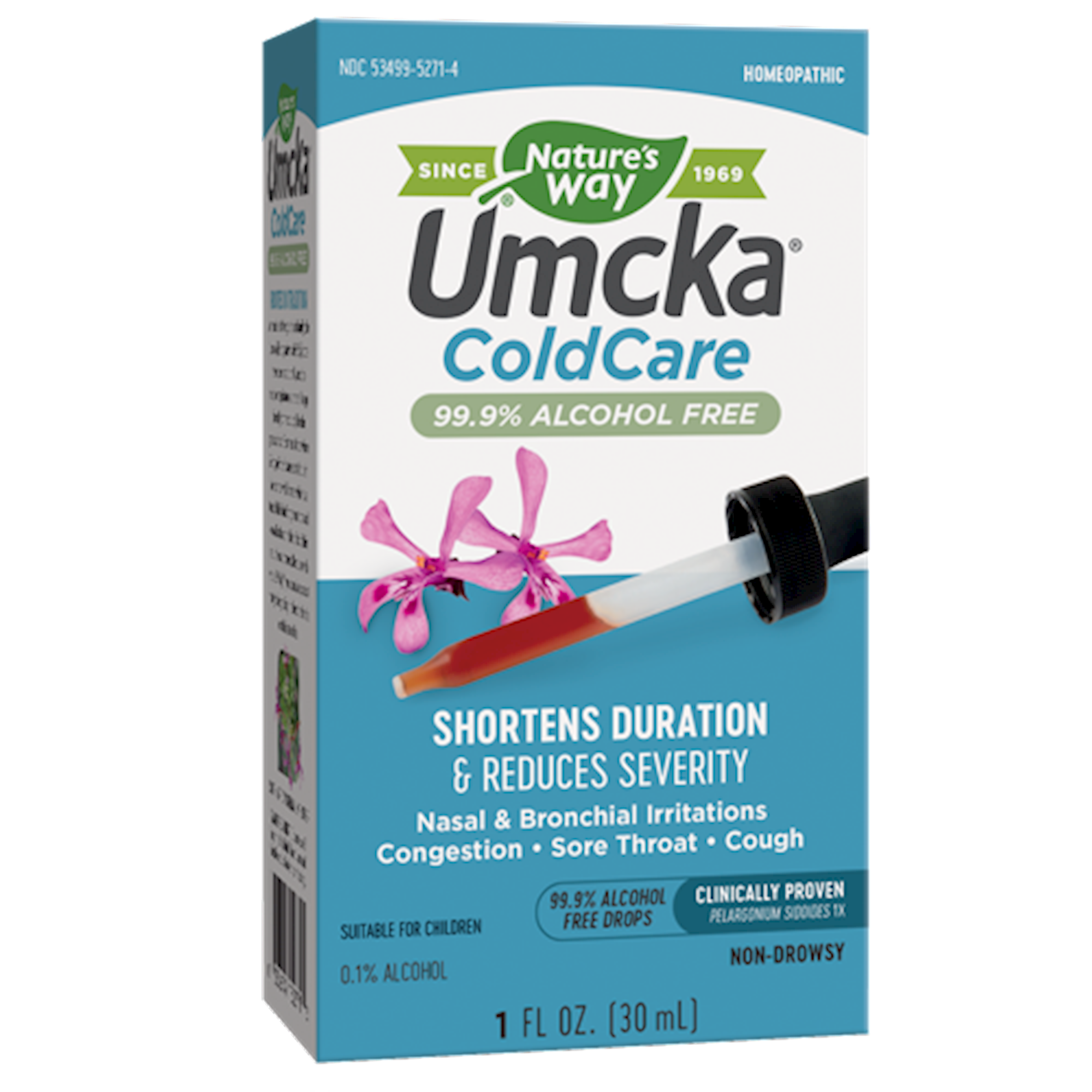 Umcka Alcohol-Free Drops for Cold & Flu Relief - Natural Immune Support Supplement - Soothes Sore Throat & Cough - Fast-Acting Herbal Remedy for Adults & Kids - Use at Home, Work or Travel
