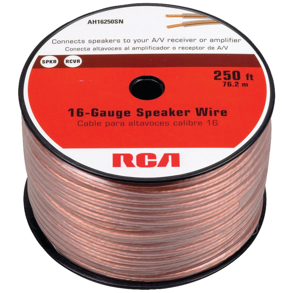 16-Gauge 250Ft Speaker Wire - High-Quality Oxygen-Free Copper Audio Cable for Home Theater, Car Audio, and Surround Sound Systems - Perfect for Clear and Reliable Audio Transmission