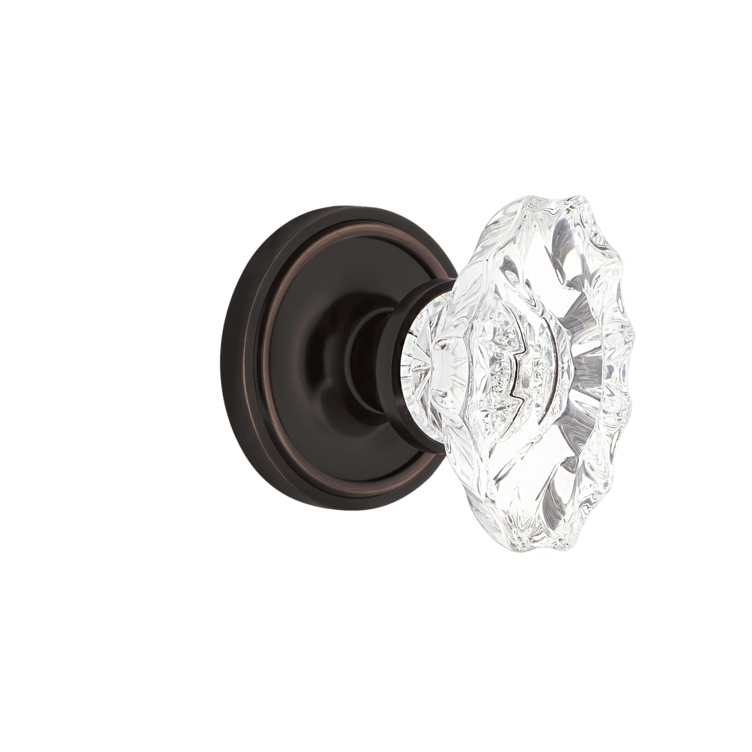 Vintage Rosette with Chateau Knob in Timeless Bronze Finish - Elegant Cabinet & Drawer Hardware for Bedroom, Bathroom, and Kitchen Furniture