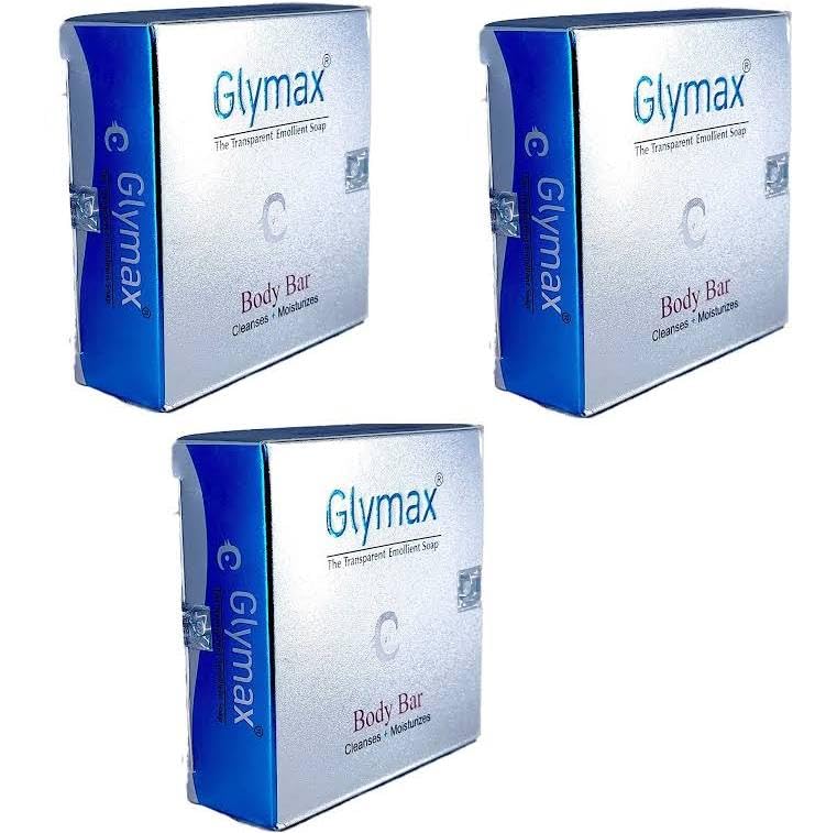 Glymax Soap 75g (Pack of 3) - Gentle Cleansing Bar for Sensitive Skin | Perfect for Daily Face & Body Wash, Travel & Gym Use