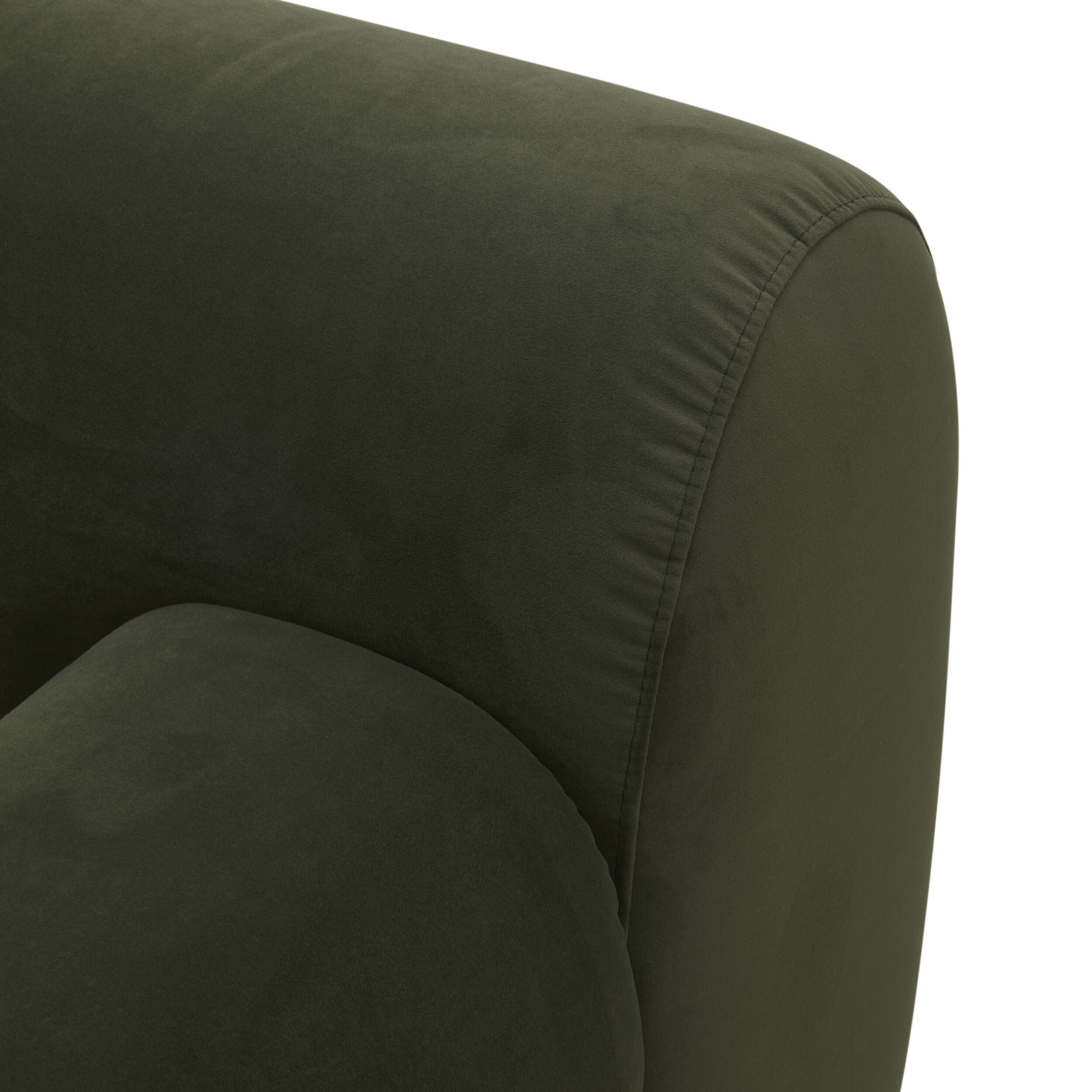Alexis 2.5 Seater Velvet Sofa with Eucalyptus Wood Frame - Modern Living Room Furniture for Small Spaces & Apartments