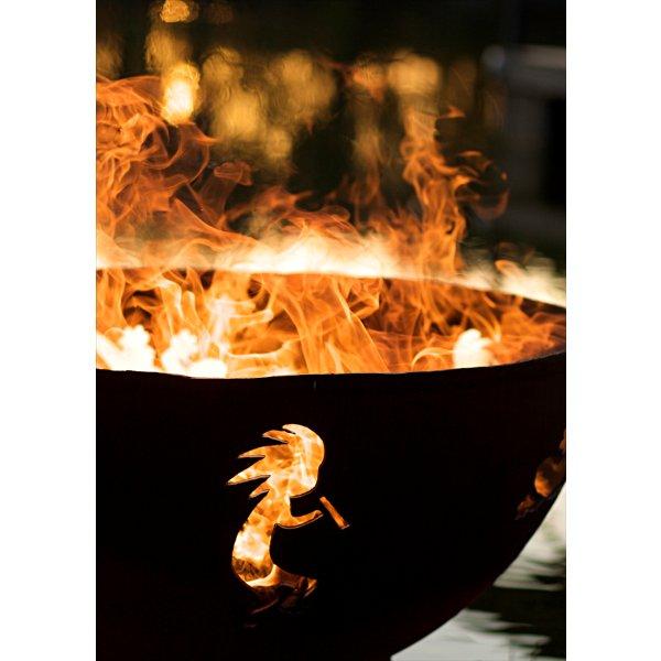 Kokopelli Outdoor Fire Pit - Portable Campfire Bowl for Backyard, Patio, Beach & Camping - Smokeless Steel Fire Pit with Spark Screen & Carry Bag
