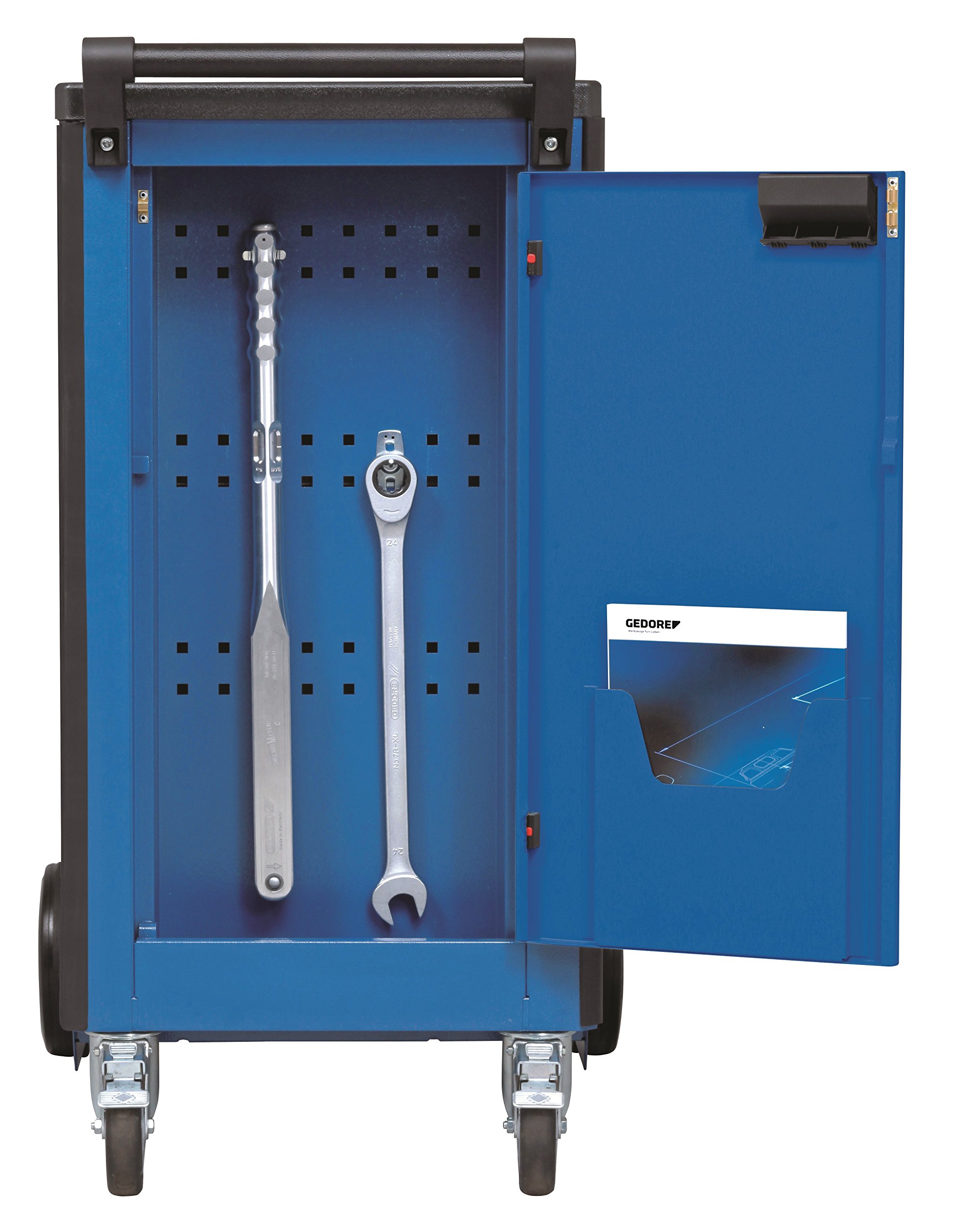 GEDORE 2004 0321 Professional 6-Drawer Tool Trolley - Heavy Duty Rolling Tool Cart for Mechanics & Workshop Organization