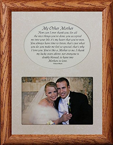 Personalized Mother's Day Gift - My Other Mother Picture & Poetry Keepsake Photo Frame in Fruitwood - Perfect for Stepmoms, Adoptive Moms & Special Women in Your Life