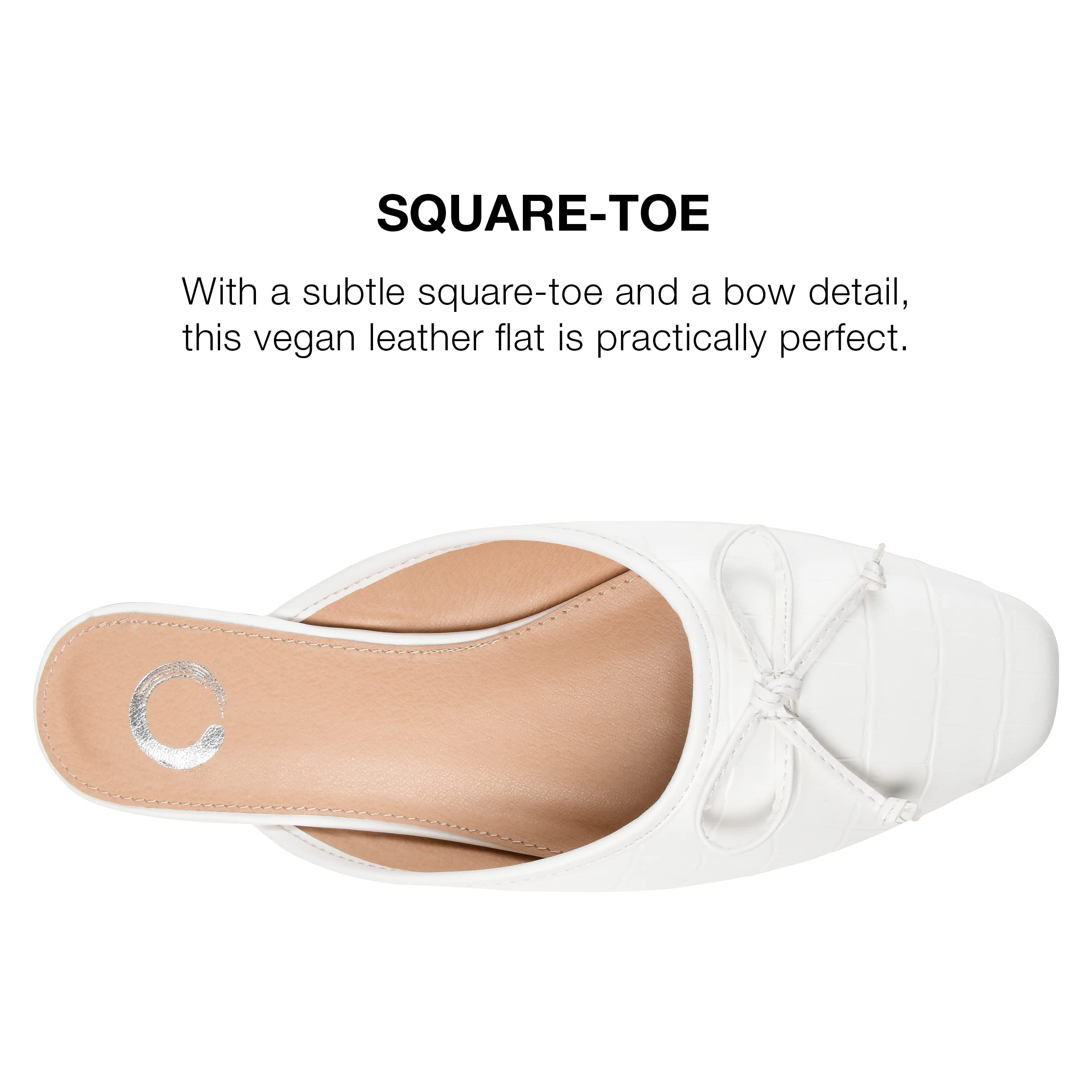 Journee Collection Women's Comfortable Ballet Flats - Lightweight Slip-On Shoes for Work, Travel & Everyday Wear