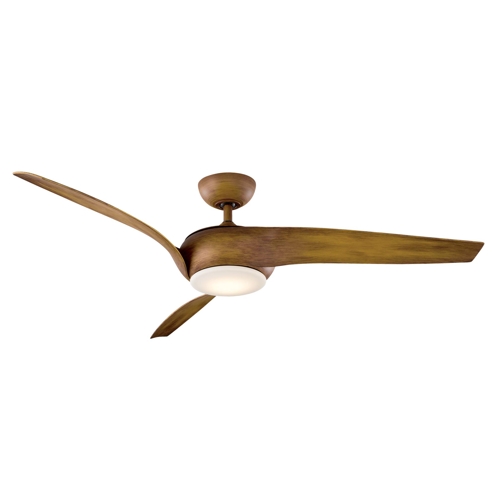 Nirvana 56in Smart Ceiling Fan with 2700K LED Light Kit, Remote Control, Alexa & Google Assistant Compatible, Perfect for Living Room, Bedroom, and Patio