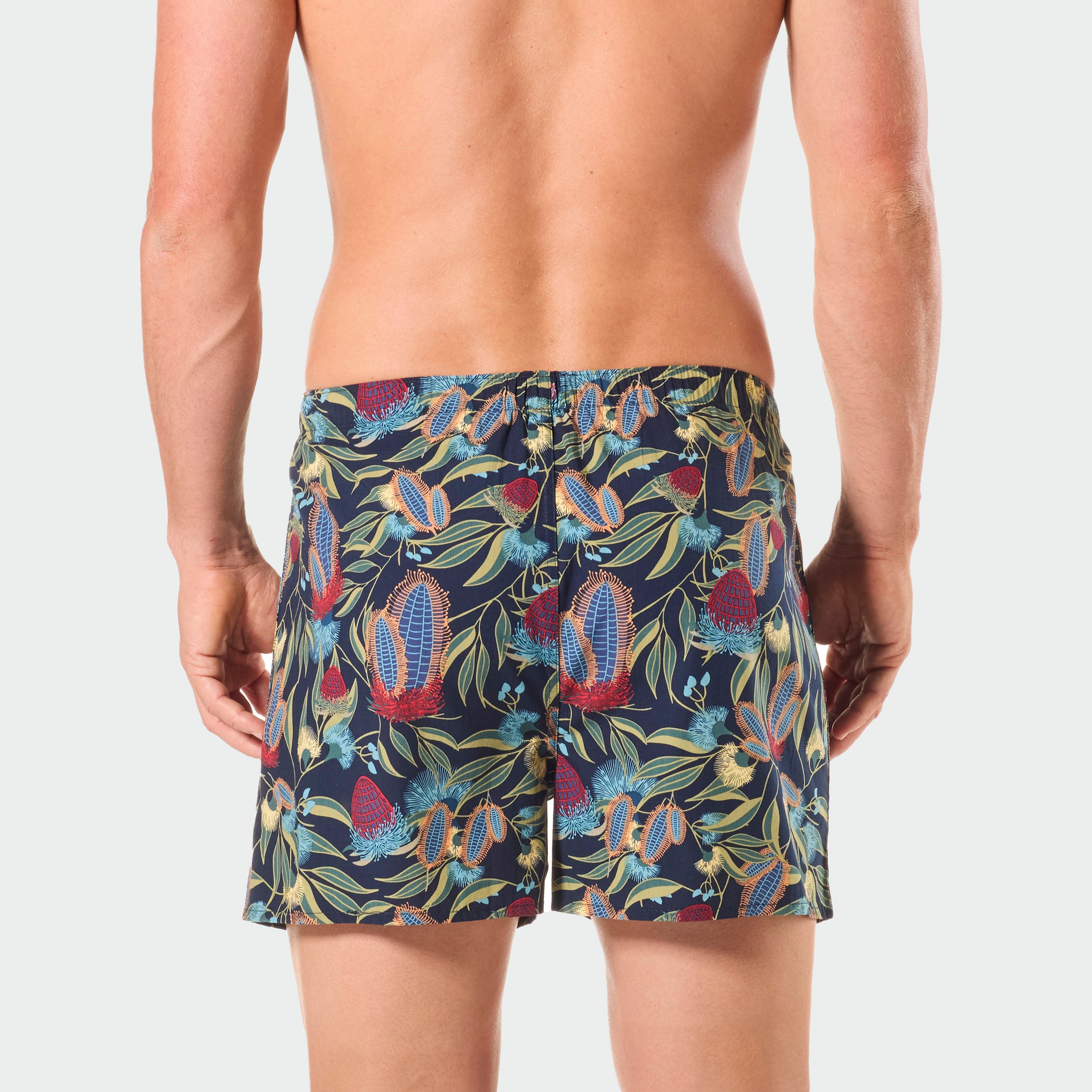 Men's Banksia Bamboo Boxer Shorts - Navy Blue | Soft & Breathable Underwear for Everyday Comfort | Perfect for Work, Gym & Lounge