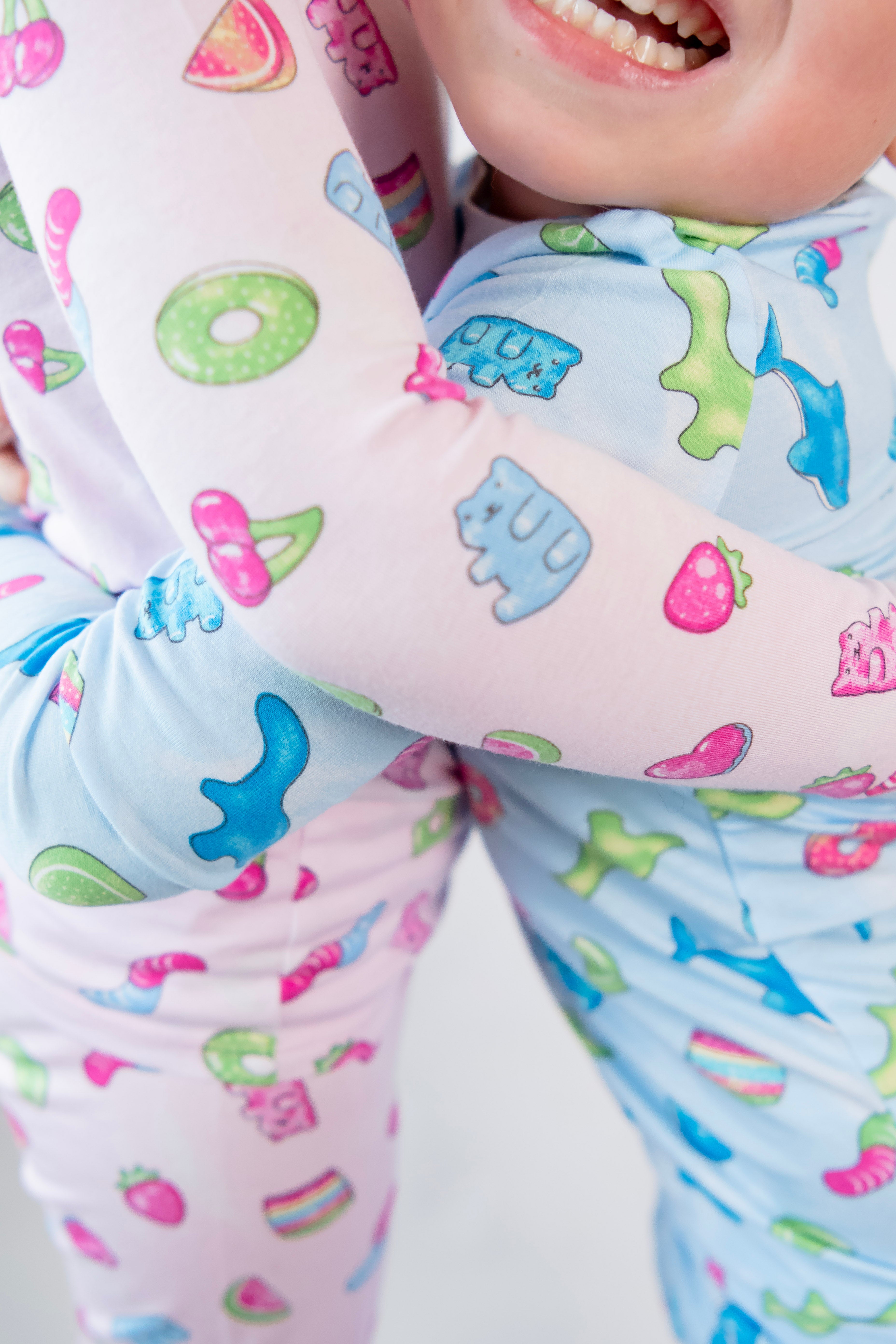 Delicious Sour Gummy Bear Pajama Set for Women & Men - Soft Cotton Sleepwear for Kids & Adults - Perfect for Cozy Nights, Sleepovers & Lazy Weekends