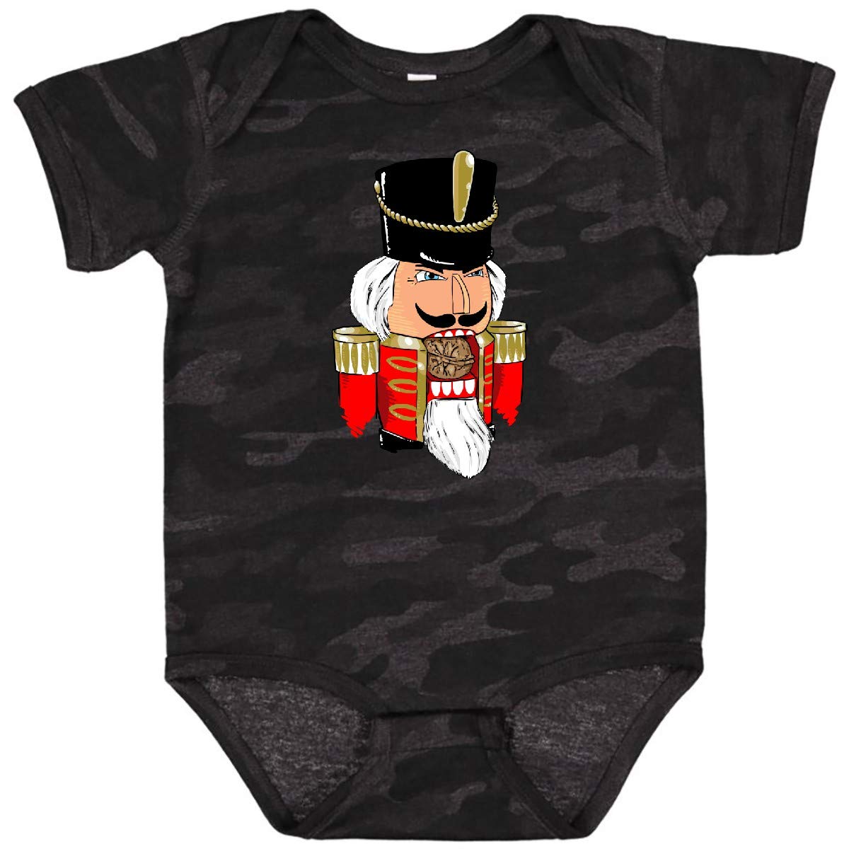 Inktastic Red Christmas Nutcracker Baby Bodysuit - Festive Holiday Outfit for Infants & Toddlers - Perfect for Christmas Photos, Parties & Family Gatherings