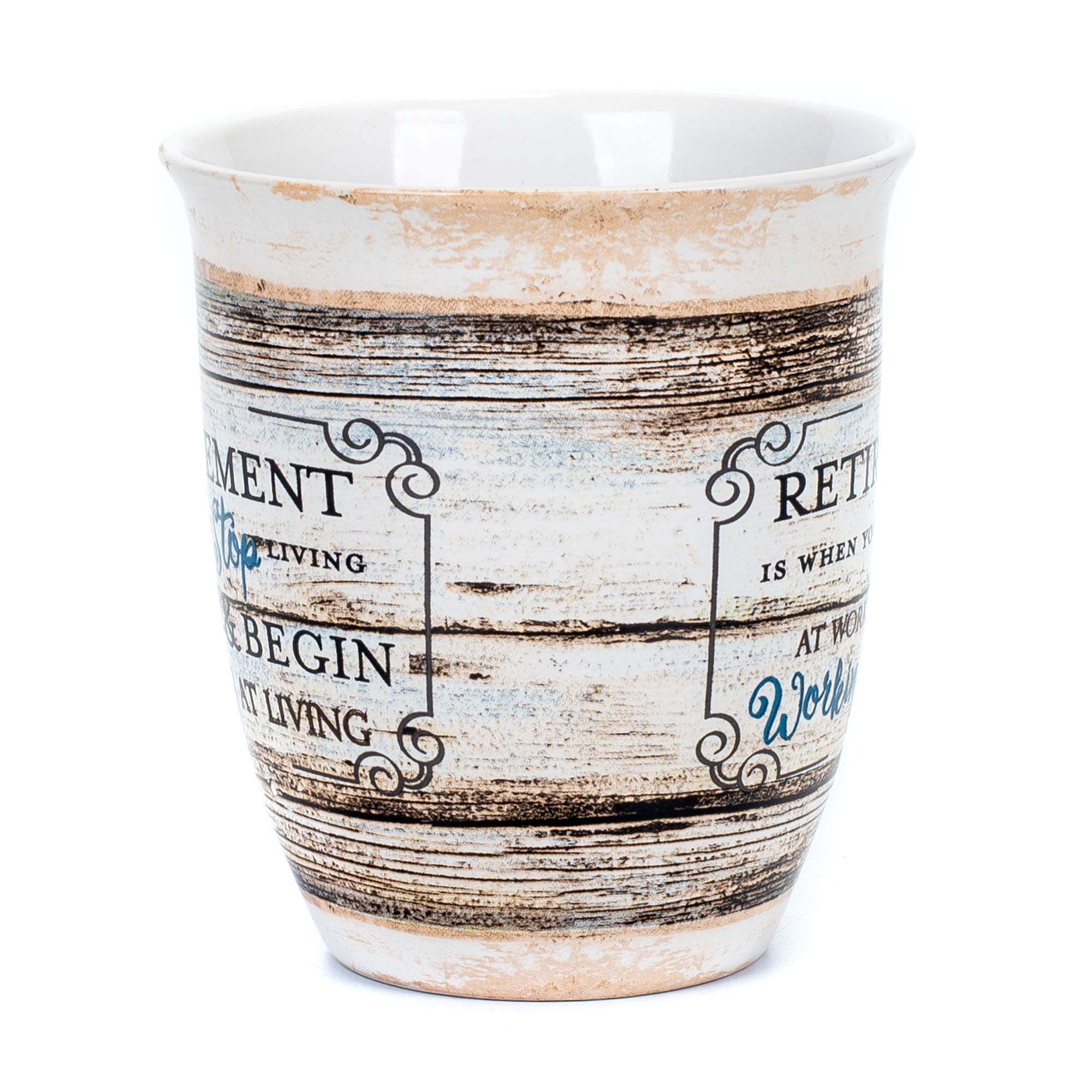 Elanze Designs Retirement Gift Set - 2-in-1 Ceramic Mug & Wax Warmer Jar Candle for Office, Home Decor - Perfect for Nurses, Teachers, Coworkers Retirement Party