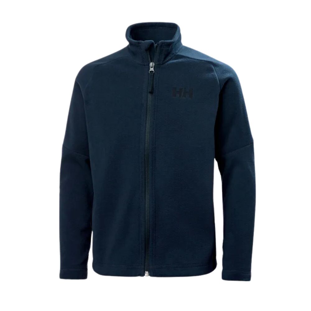 Helly Hansen Kids Daybreaker Ski Mid Layer Jacket - Navy Blue Insulated Fleece for Cold Weather - Perfect for Skiing, Snowboarding & Winter Outdoor Activities