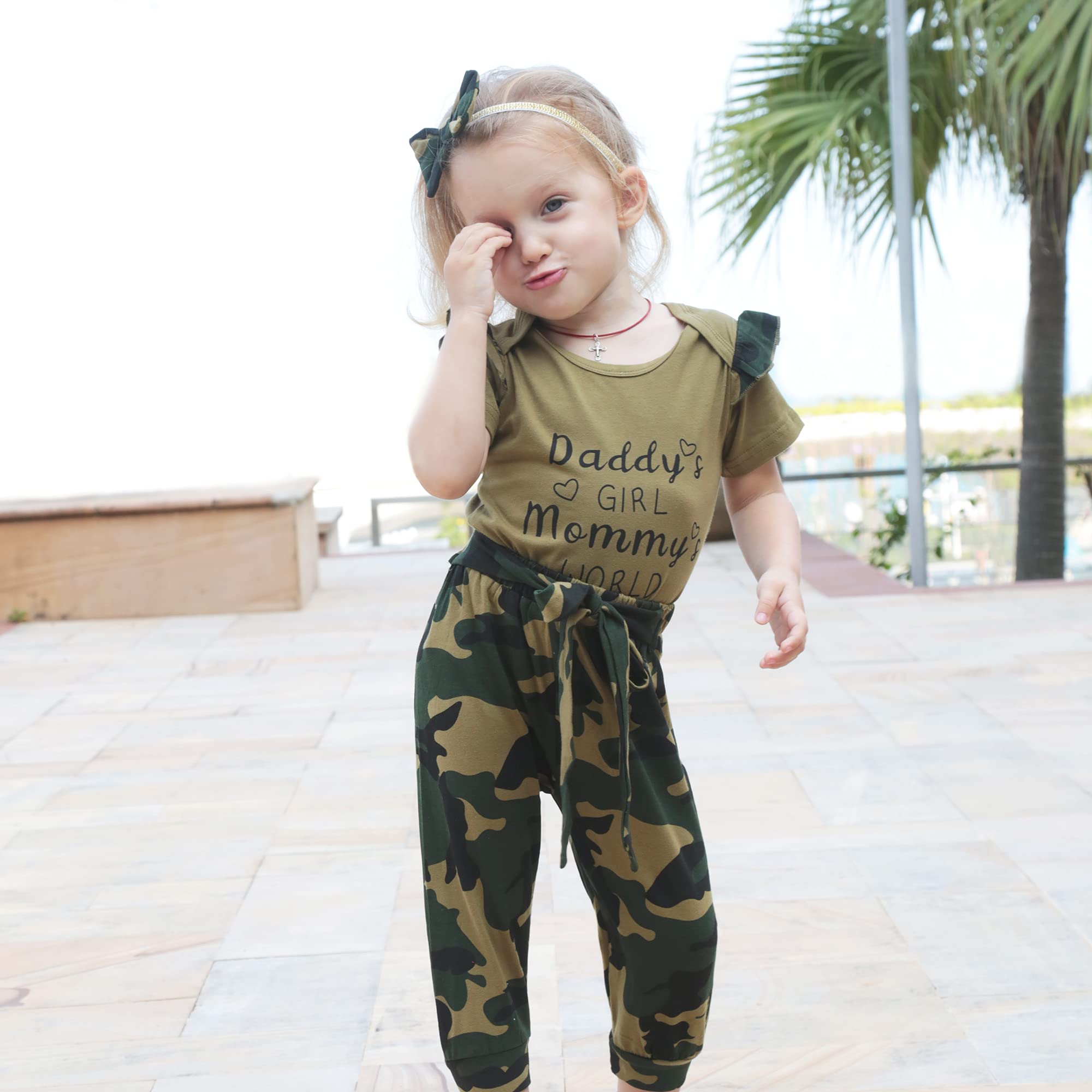 Renotemy Newborn Baby Girl Summer Outfits - Cute Infant Romper & Pants Set for Toddlers | Perfect Gift for Baby Showers & Summer Photoshoots