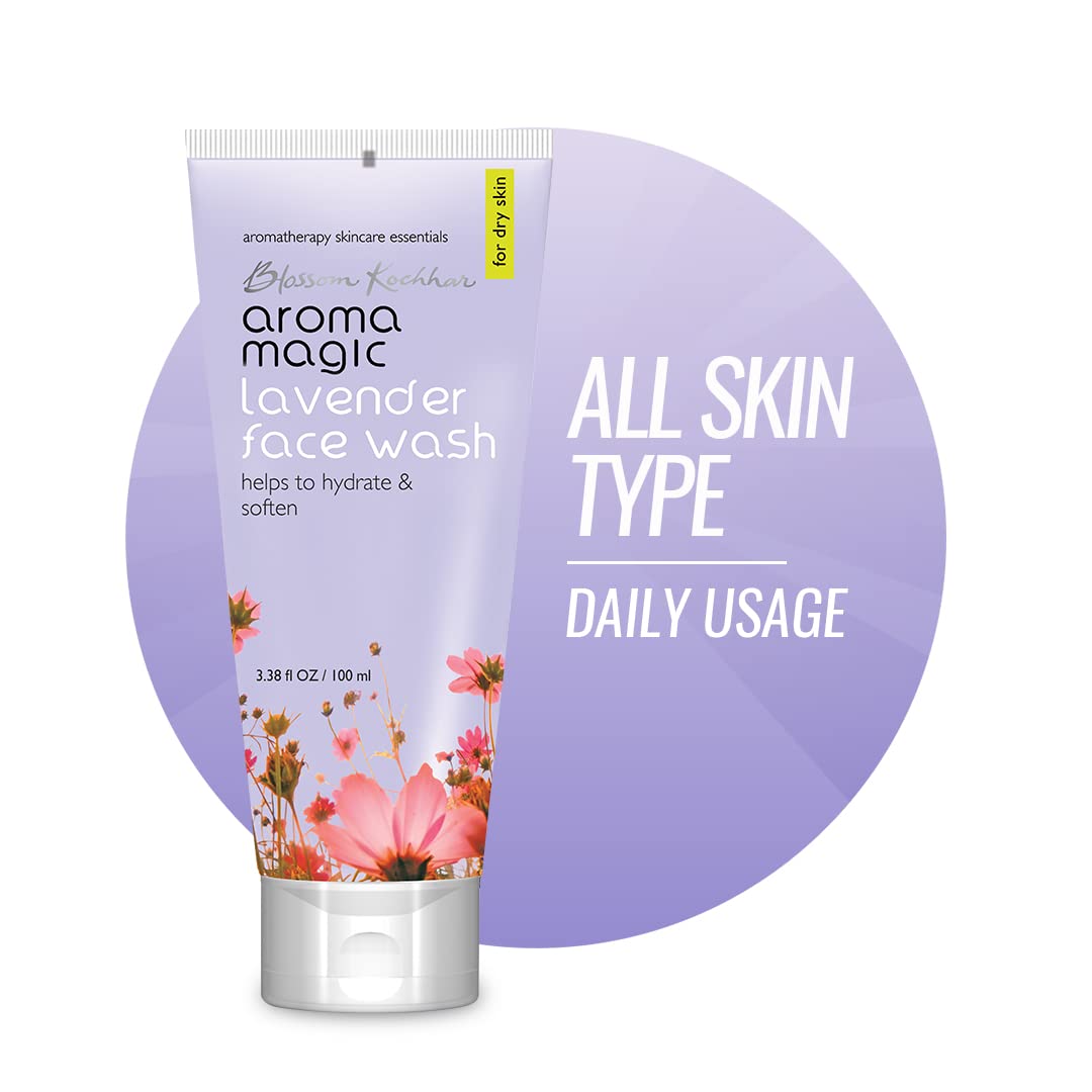 Aroma Magic White Tea & Chamomile Face Wash 100ml | Lavender Face Wash 100ml | Gentle Cleansing for Sensitive Skin | Daily Skincare Routine