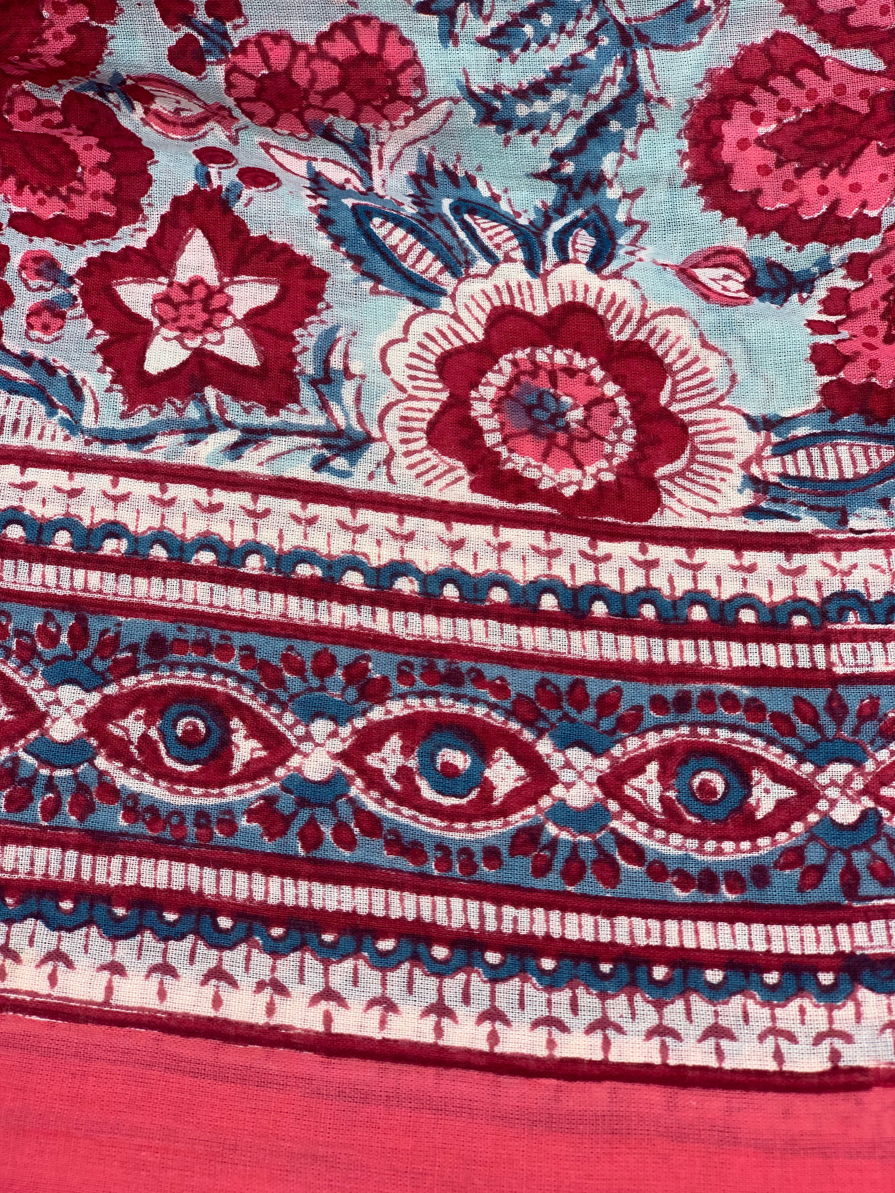 Hand Block Printed Cotton Sarongs & Pareos - New Collection for Beach, Travel, and Summer Fashion | Boho Chic Style