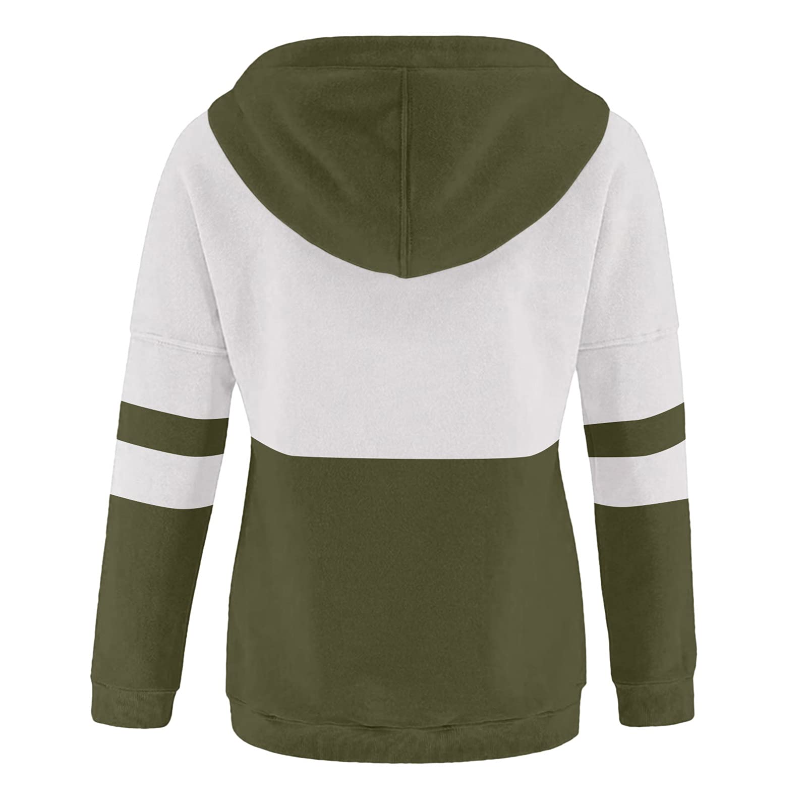 Women's Casual Hooded Sweatshirt - Long Sleeve Pullover Hoodie with Drawstring & Pocket | Cozy Fall Crewneck Sweater | Perfect for Outdoor Activities, Lounge Wear & Street Fashion (Green)