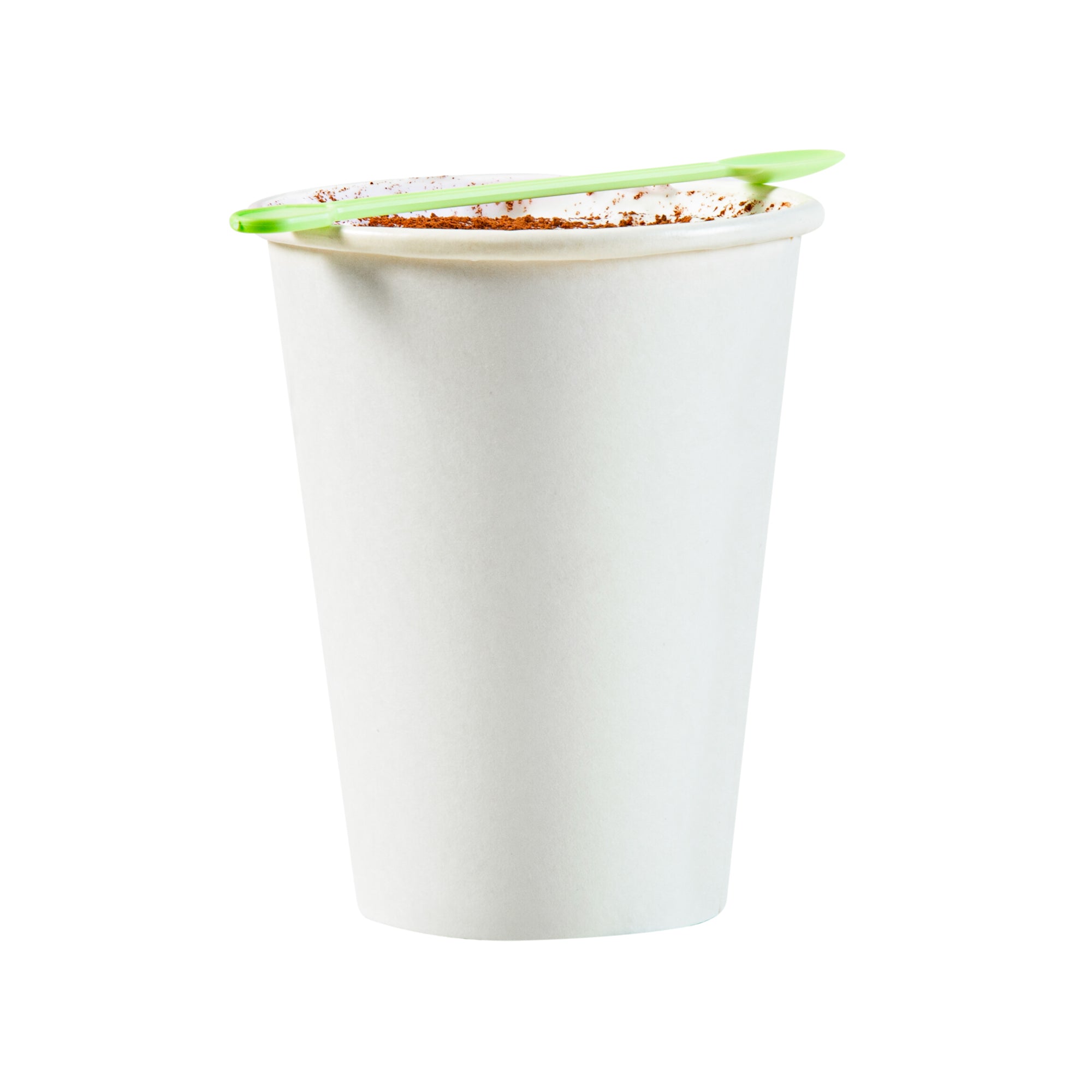 Eco-Friendly Compostable CPLA Plastic Coffee Stirrers & Spoons - 100 Count Box | Biodegradable Stir Sticks for Hot/Cold Beverages, Perfect for Coffee Shops, Offices, and Home Use